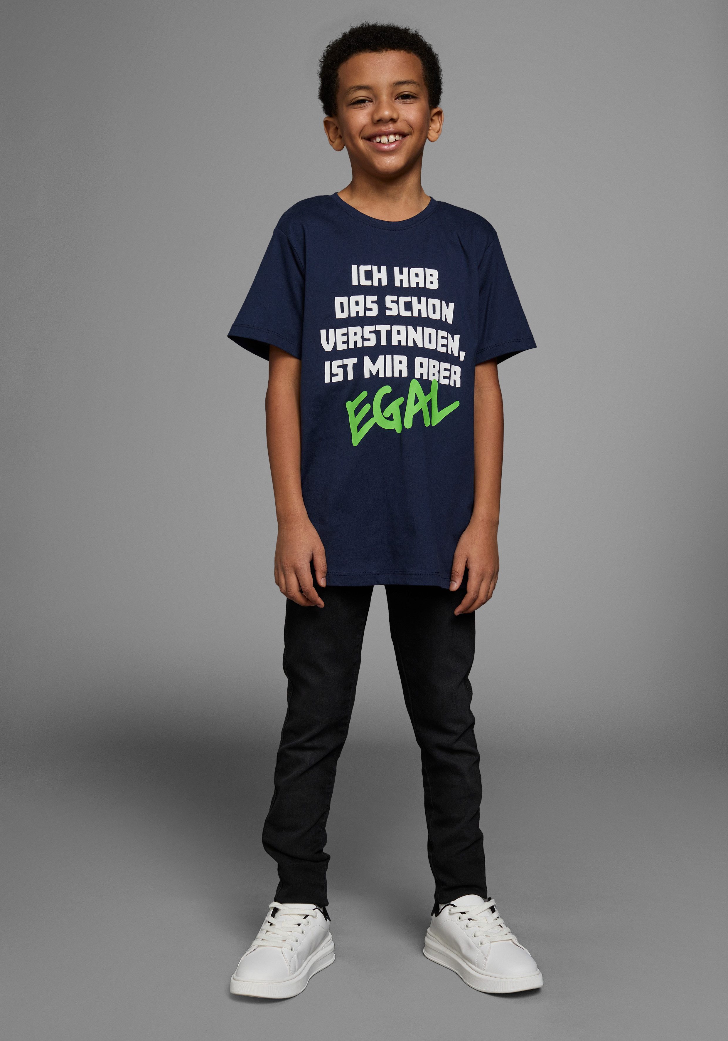 KIDSWORLD T-Shirt ICH HAB DAS SCHON VERSTANDEN... Kurzarm, Basic-Passform, bedruckt, Rundhalsausschnitt – Bild 4 von 5