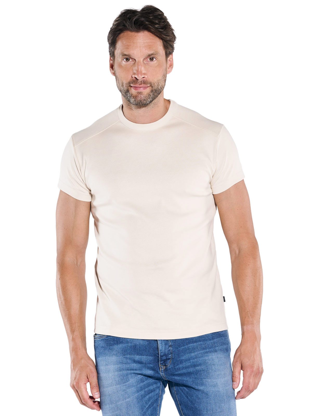 Engbers T-Shirt engbers Herren Basic-Shirt "My Favorite" organic, Beige günstig online kaufen