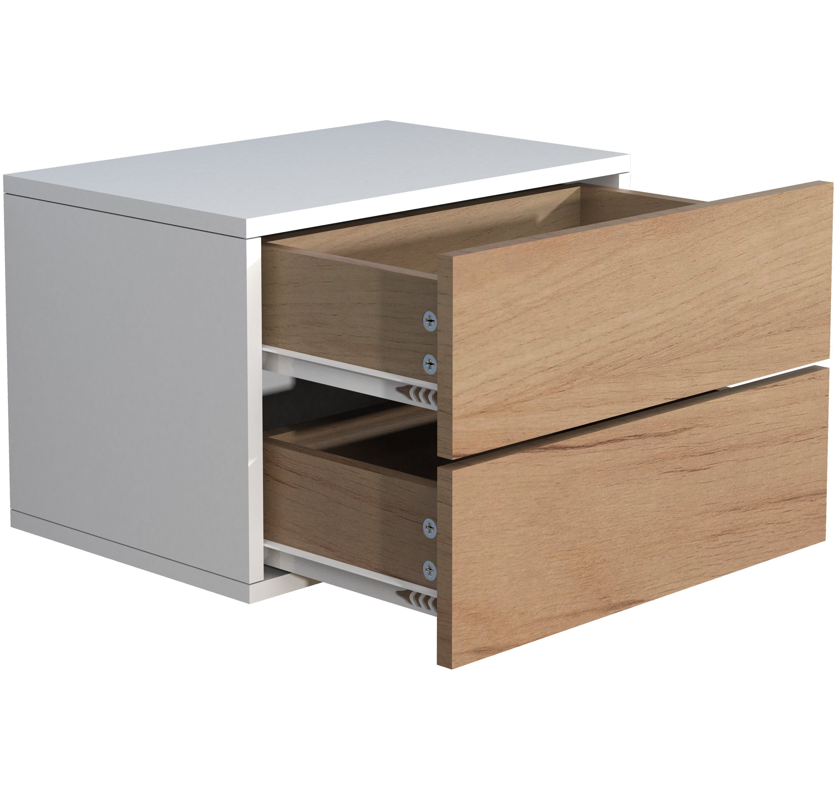 VCM Nachttisch Holz Wandschublade Wand Hänge günstig online kaufen