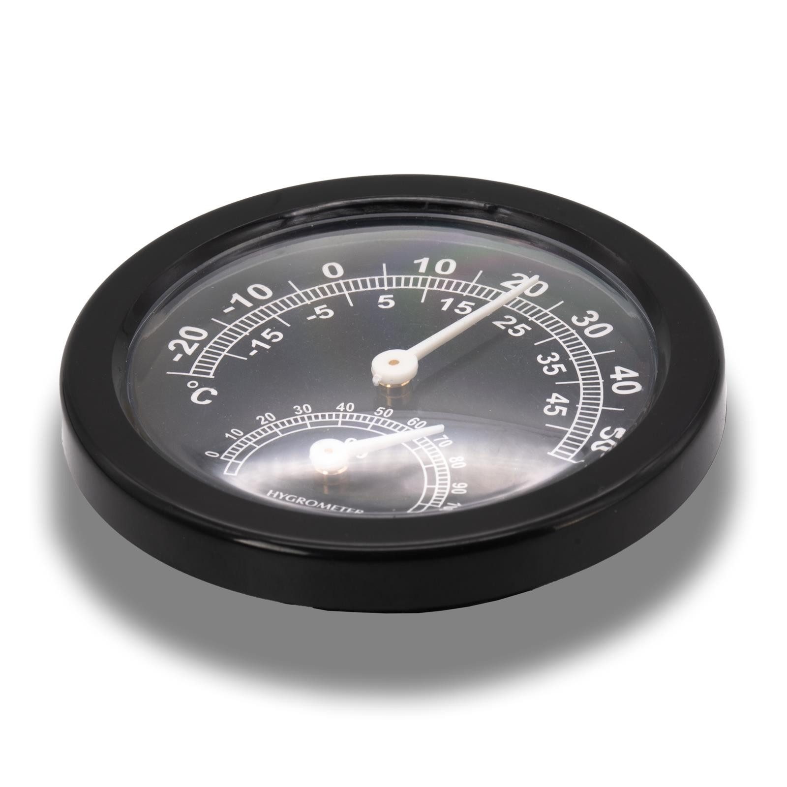 BENSON Raumthermometer 1-6 Thermometer Hygrometer Luftfeuchtigkeit, 1-tlg., Temperatur, Analog, Wetterstation, Rund
