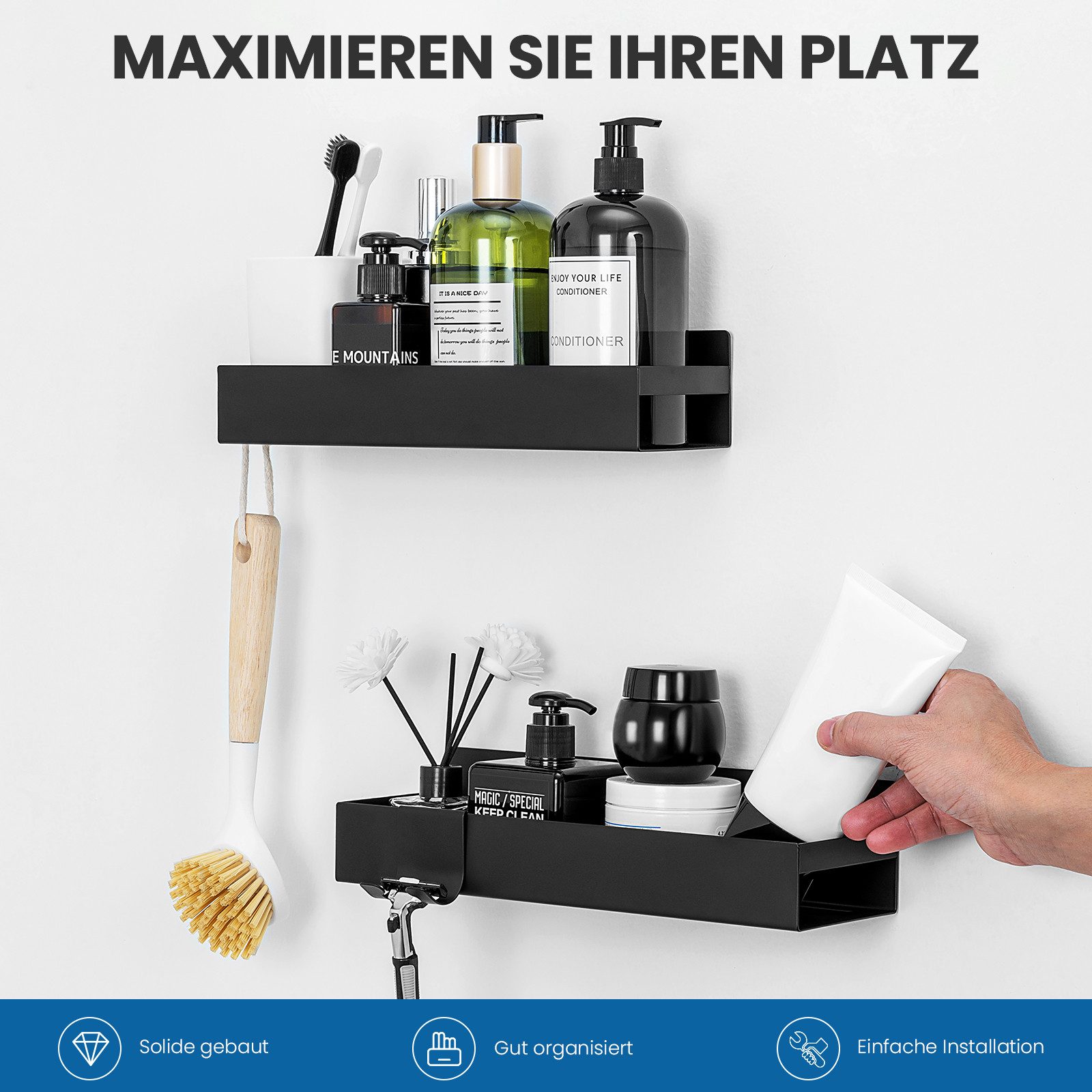 Auralum Max Duschregal 2er Duschablage ohne günstig online kaufen