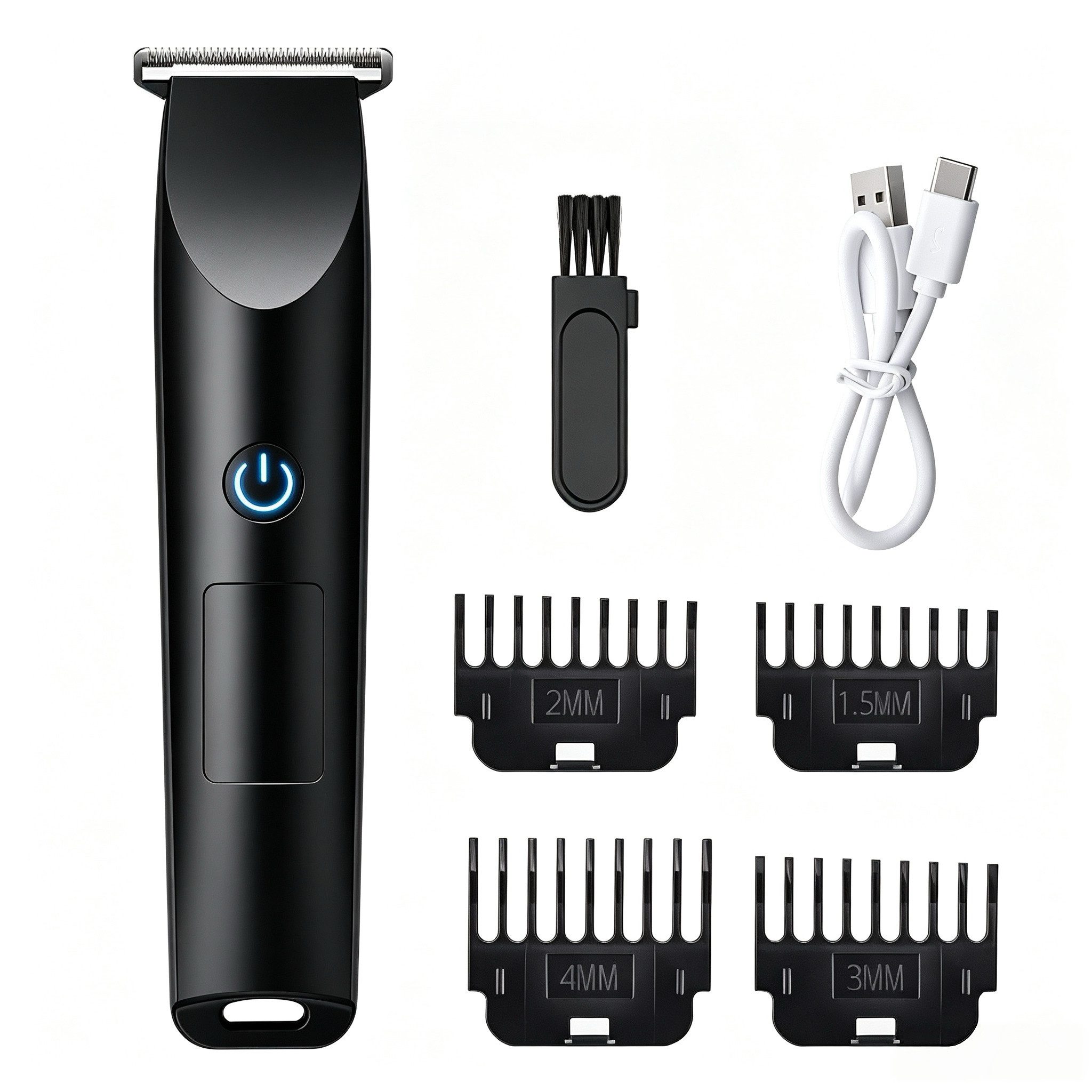 ibettertec Haarschneider Profi Haarschneider Haarschneidemaschine, Barttrimmer Groomingset, Elektrischer Haartrimmer,Bartschneider,4x Limit combs