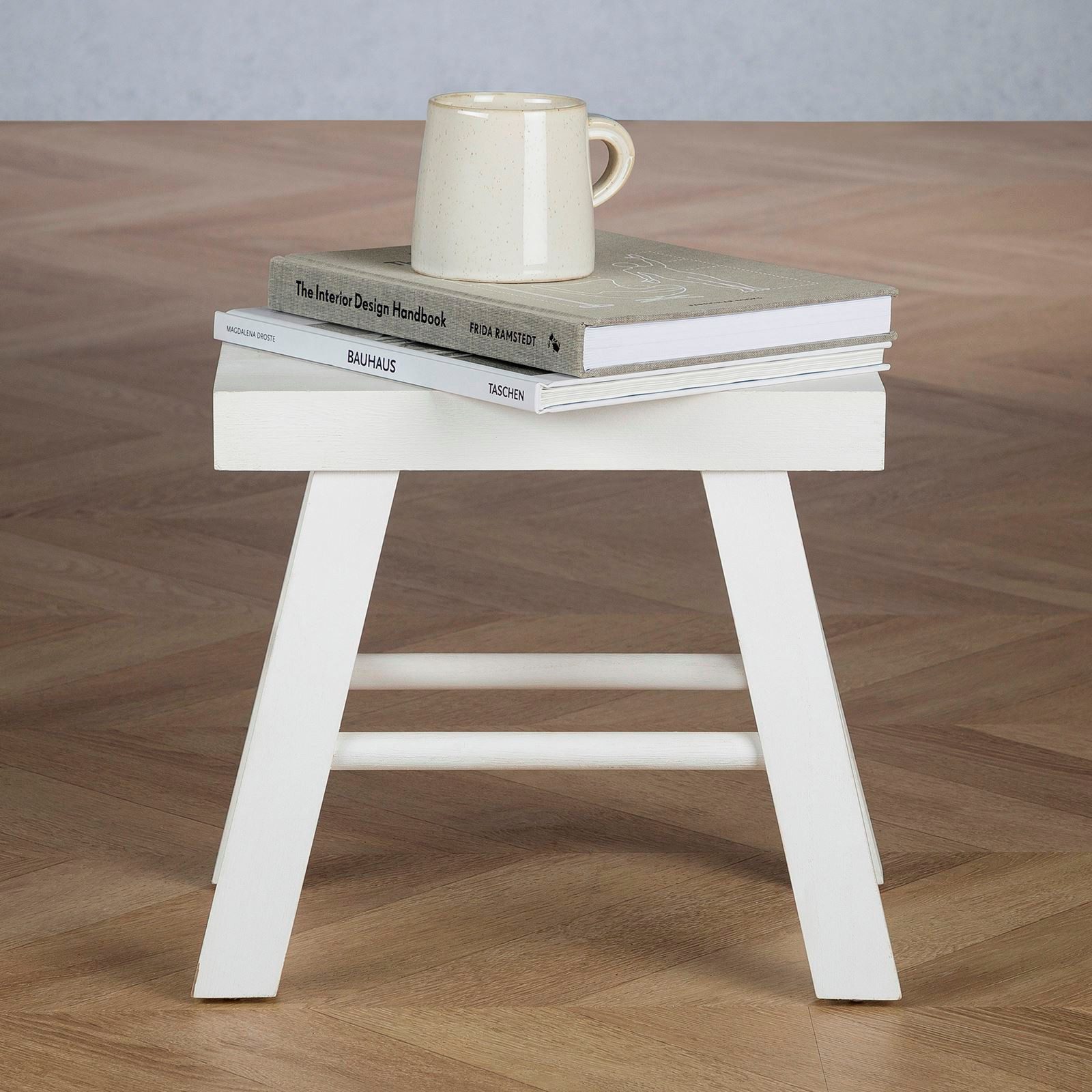 CARO-Möbel Sitzhocker ROSAL, Holzhocker aus Paulownia Holz, Tritthocker Pfl günstig online kaufen