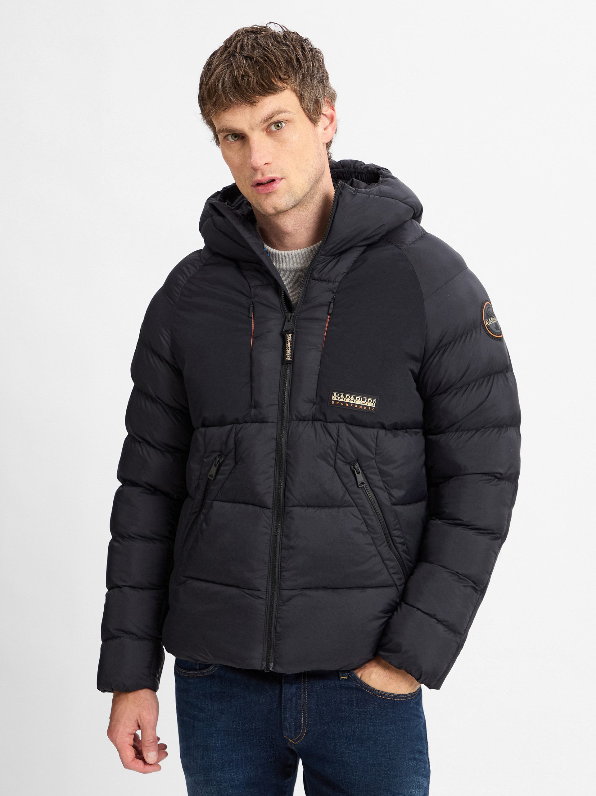 Napapijri Herren Asherman Jacke – Leichte Jacke Mit Kapuze, Netzfutter & Aufnäher