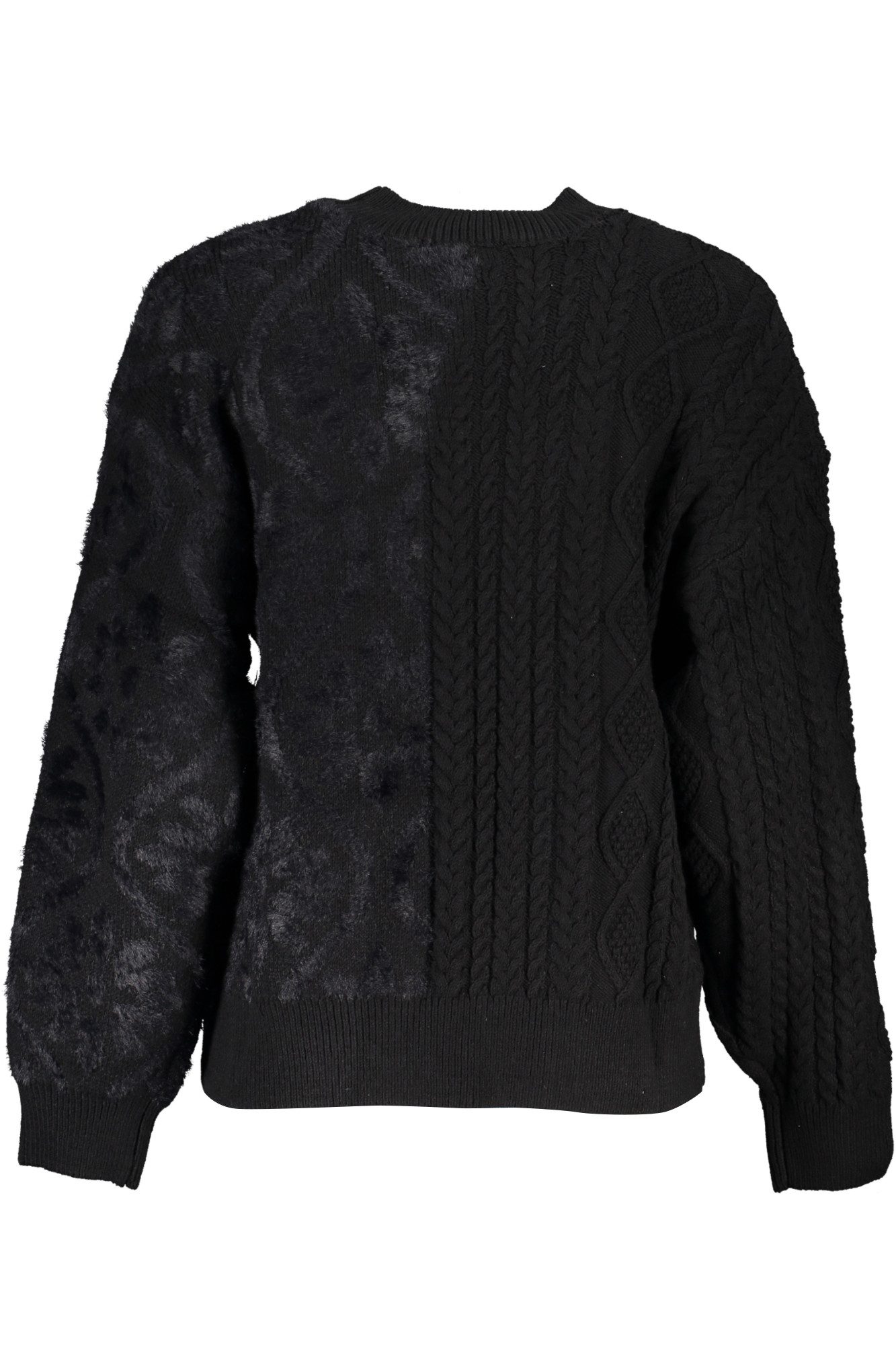 Desigual Strickpullover Stylischer Damen Rollkragenpullover in Schwarz mit günstig online kaufen