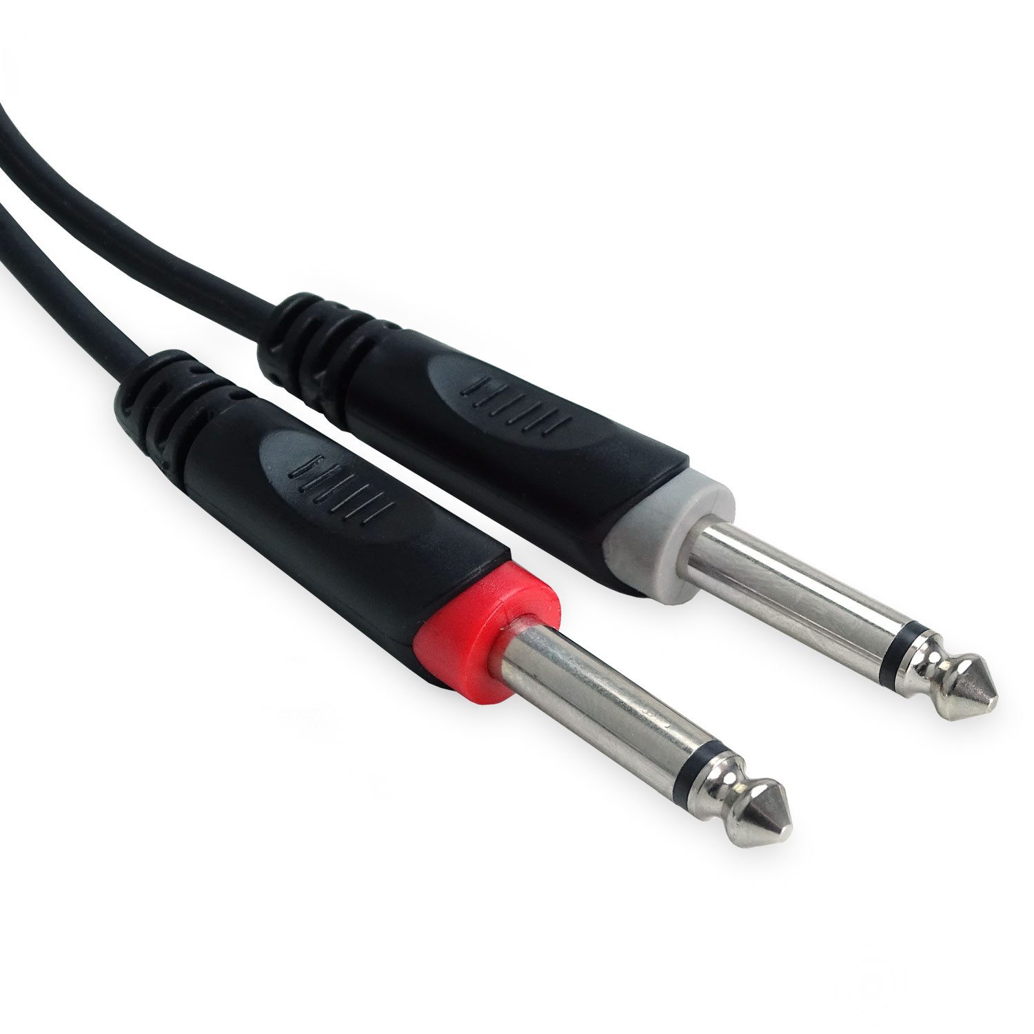 keepdrum keepdrum Adapter-Kabel ac017b 2x RCA Cinch zu 2x 6,35mm TS-Klinke 2m Audio-Kabel, 2x 3,6mm Klinkenstecker, zu 2x RCA Cinch (200 cm), Adapter-Kabel