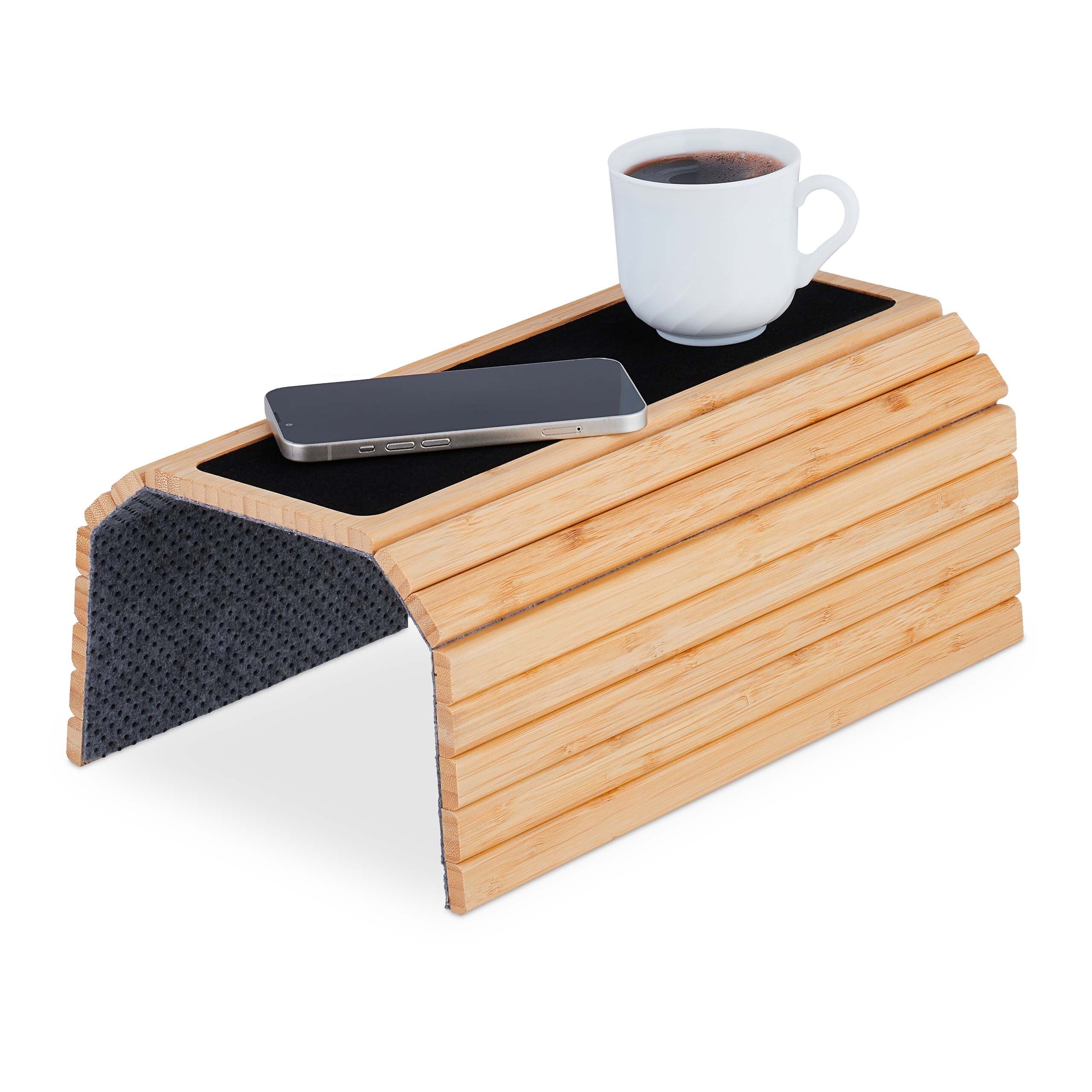 relaxdays Tablett Sofatablett Bambus natur, Bambus, (1-tlg) von RELAXDAYS