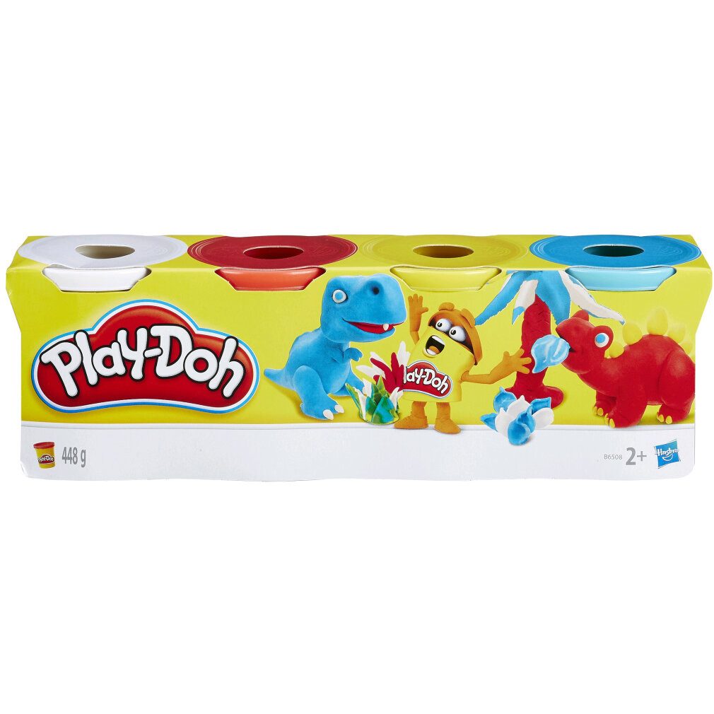 Knete Play-Doh 4er Pack Knete sortiert