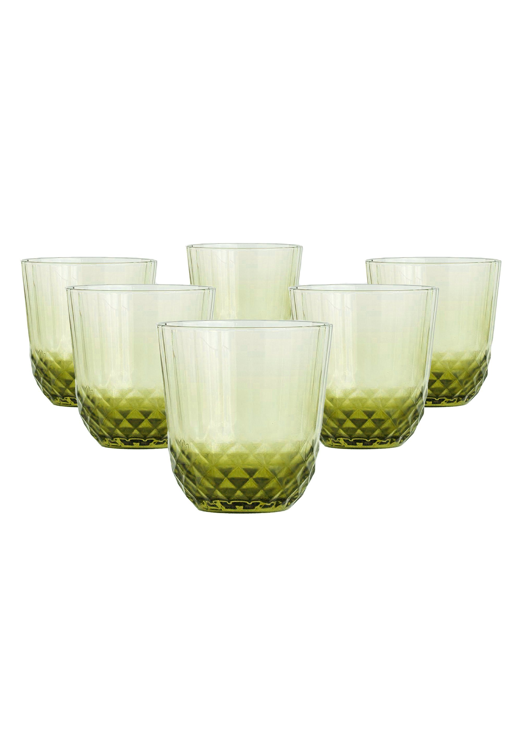 Bella Maison Glas Colore, Glas, Glas, im praktischen 6er-Set grün