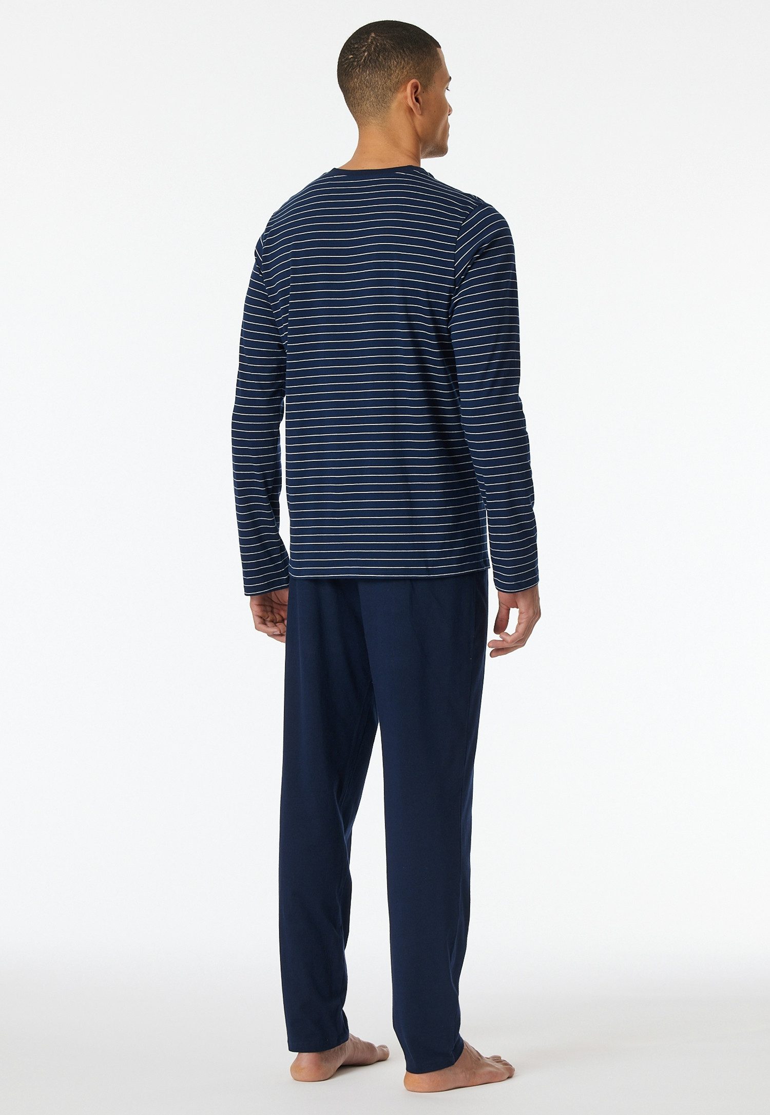 Schiesser Schlafanzug Casual Essentials (2 tlg) mit Streifen