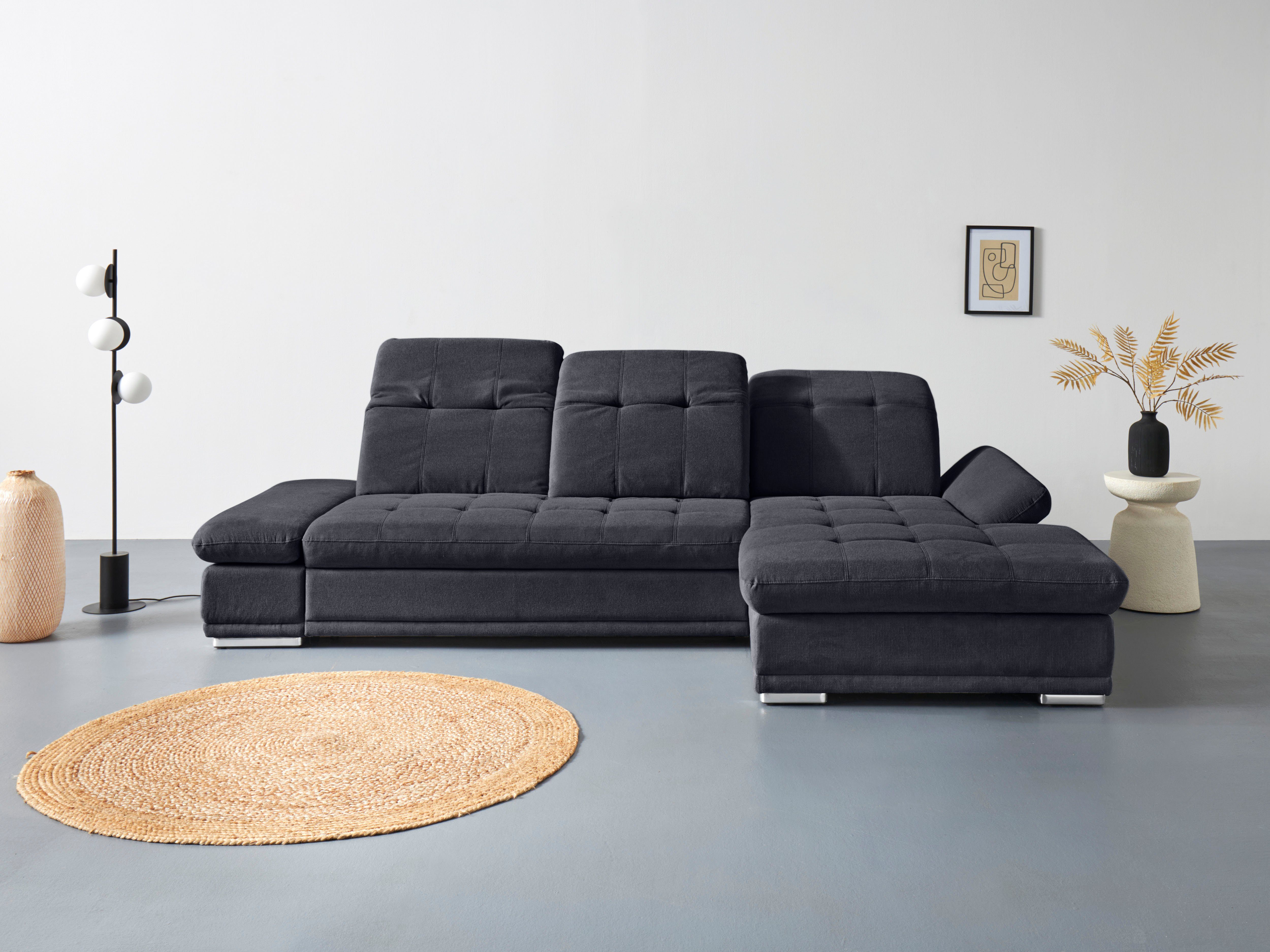 COTTA Ecksofa "Holiday L-Form mit Sitztiefen-, Armteil- und Kopfteilverstel günstig online kaufen
