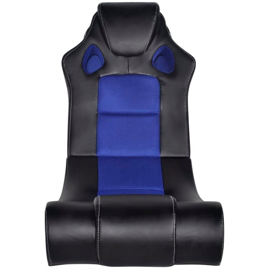 vidaXL Gaming-Stuhl Musiksessel Schwarz Blau Kunstleder | Blau (1 und St) Blau