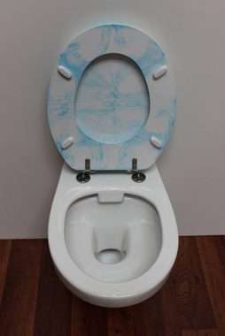 ADOB WC-Sitz Marmor, extrem stabil mit Edelstahlscharnieren