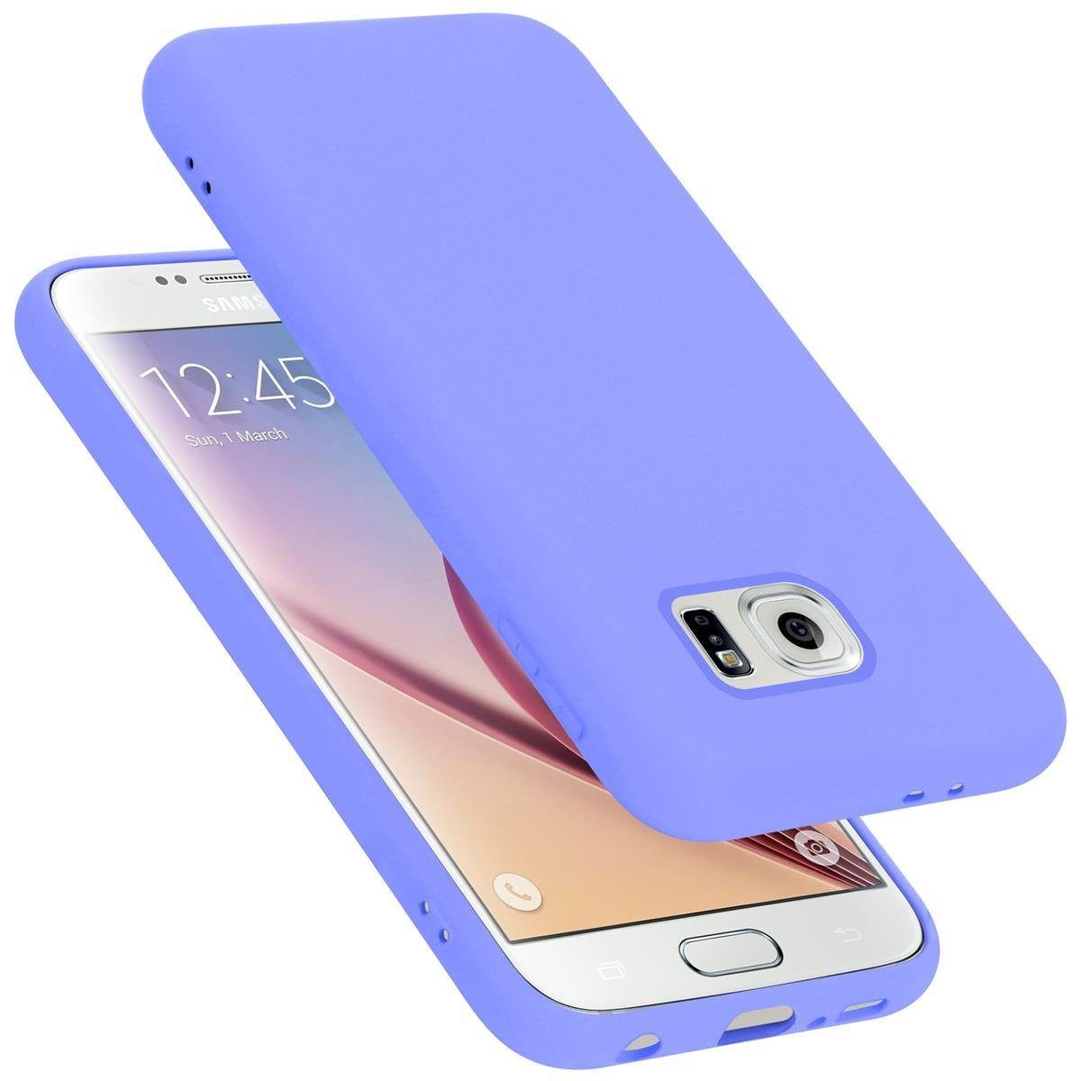 Cadorabo Handyhülle TPU Liquid Silicone Case Samsung Galaxy S6, Flexible  TPU Silikon Handy Schutzhülle - Hülle - Back Cover Bumper