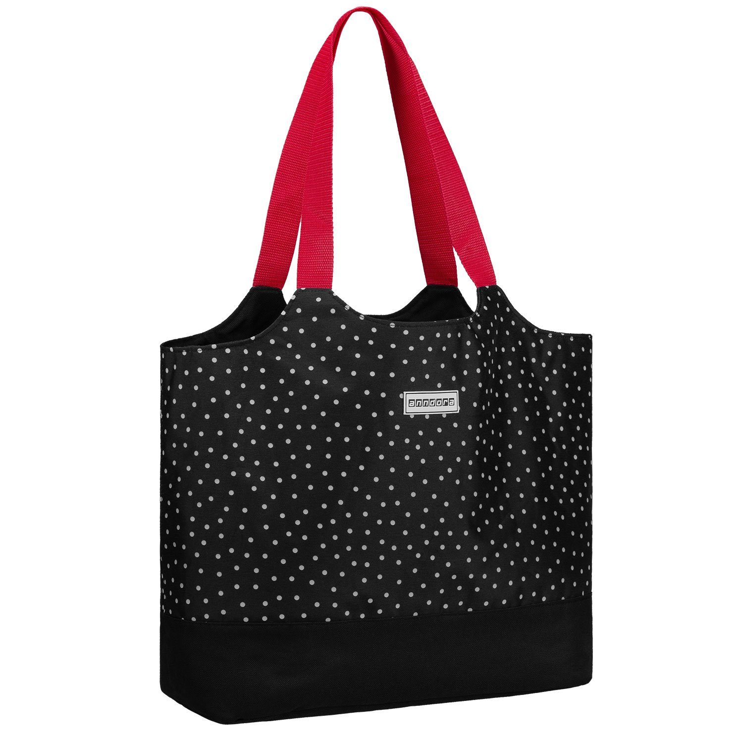 anndora Shopper 2 in 1 Doppeltasche Einkaufstasche mit Kühlfunktion, Isoliertasche mit Reißverschluss - Tragehenkel an beiden Taschen – Bild 5 von 5