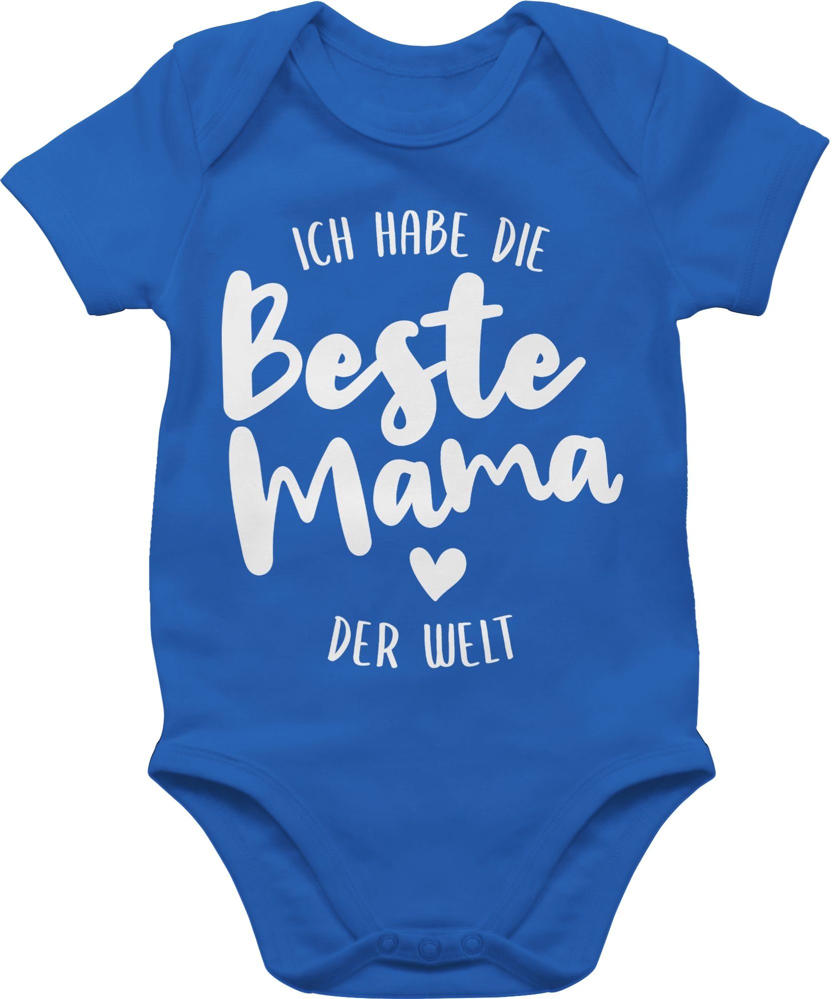 (1-tlg) Shirtbody habe Muttertagsgeschenk Royalblau Shirtracer 2 die beste der Ich Mama Welt