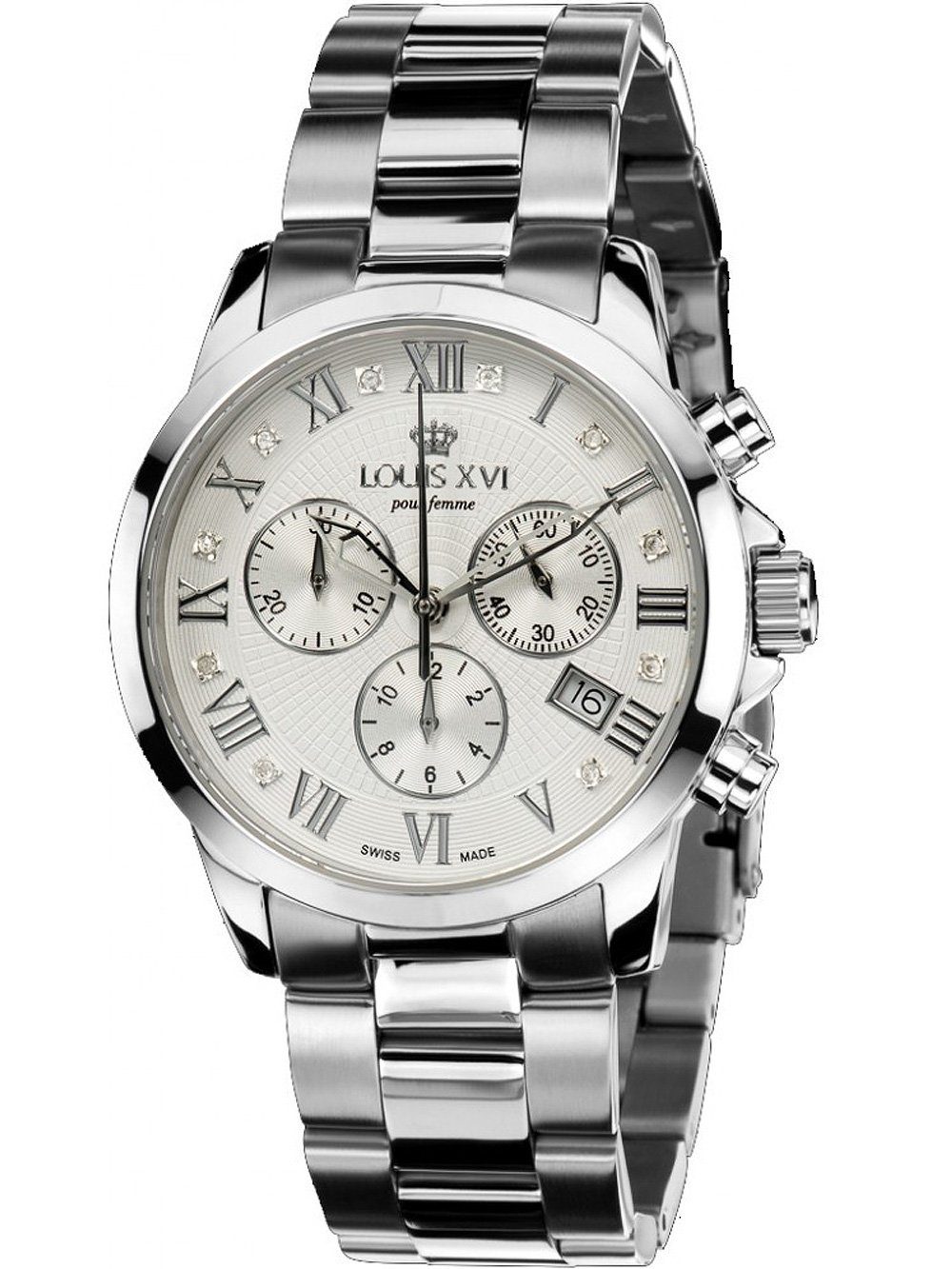 LOUIS XVI Quarzuhr Louis XVI LXVI516 Athos pour femme Chronograph Damenuhr 38mm Louis XVI LXVI516 Athos pour femme Chronograph Damenuhr 38mm