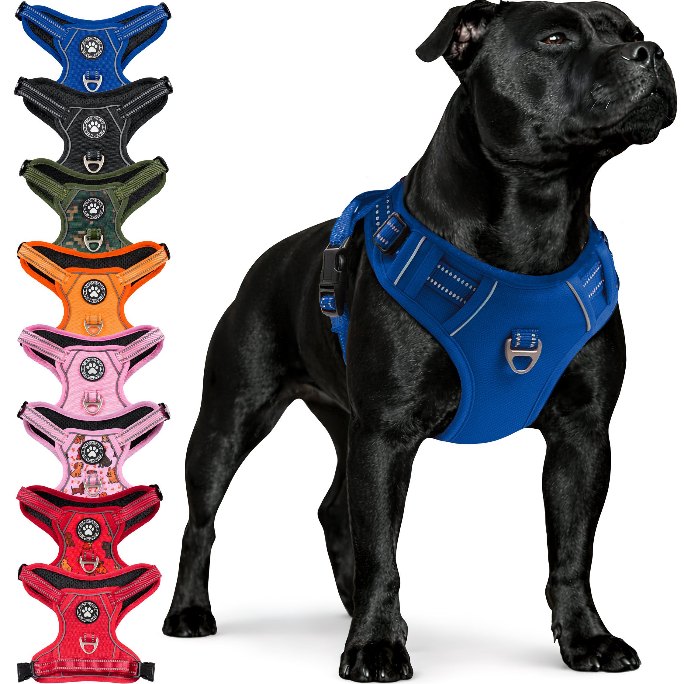 Reichstadt Hunde-Geschirr RS Pets Norwegergeschirr 25RSP083, Polyester, atmungsaktives Netzgewebe und robuster Oxford-Stoff