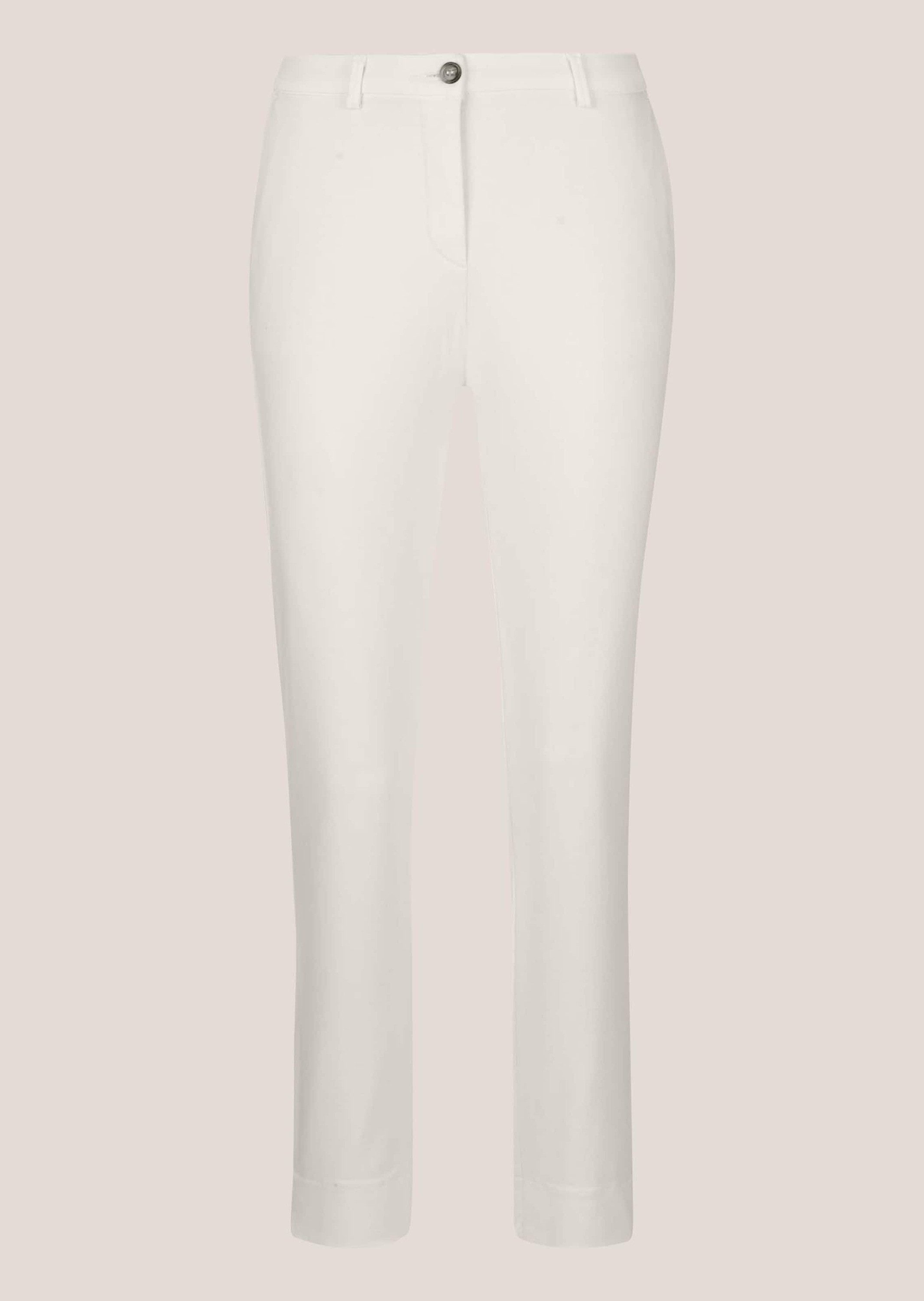 Chinos Modische Chinohose mit Bügelfalten