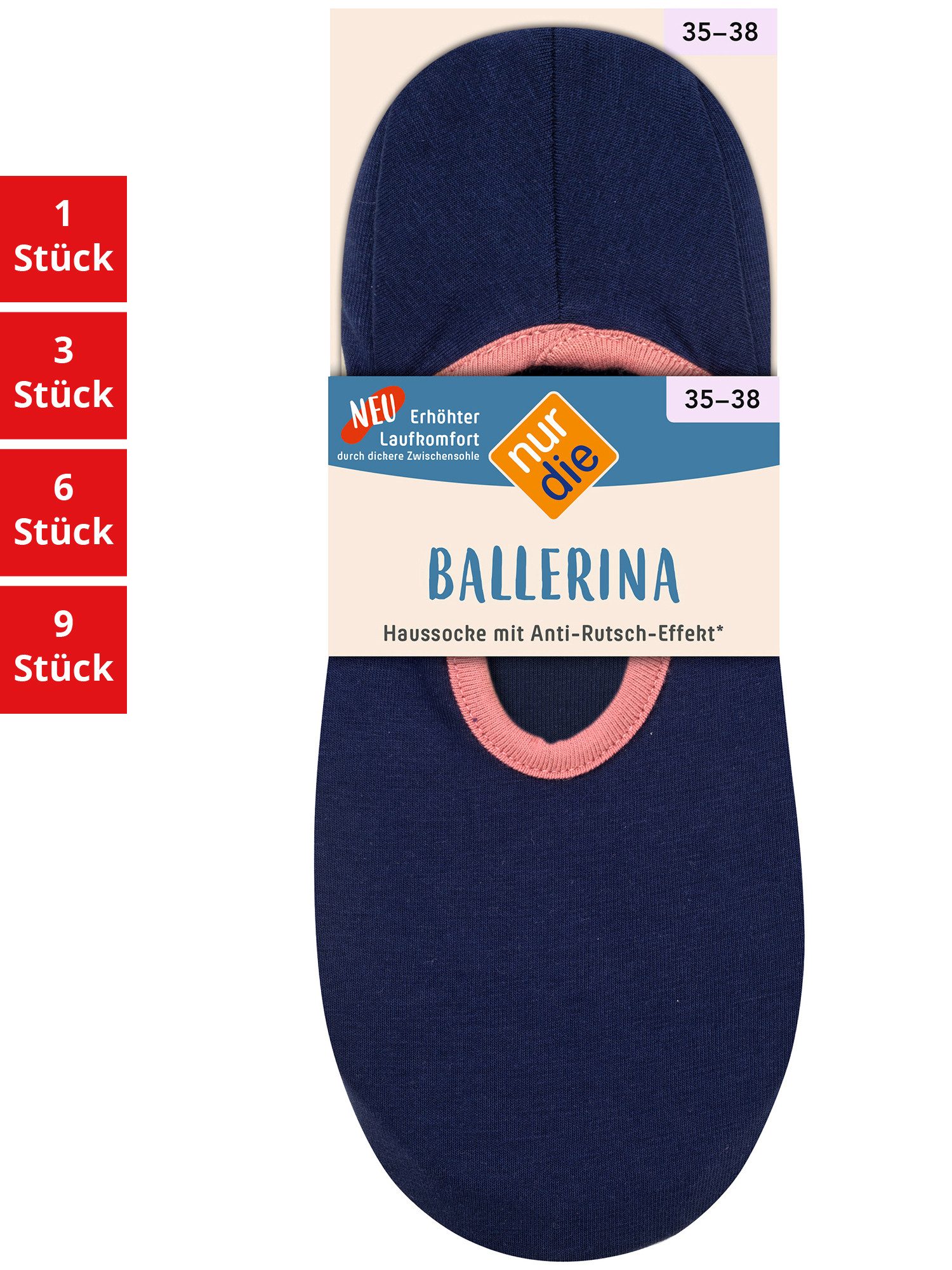 Nur Die Freizeitsocken Ballerina Haussocke Damen günstig online kaufen