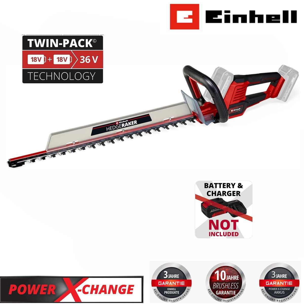 Einhell Akku-Heckenschere ARCURRA 18/55 mit Akku günstig online kaufen
