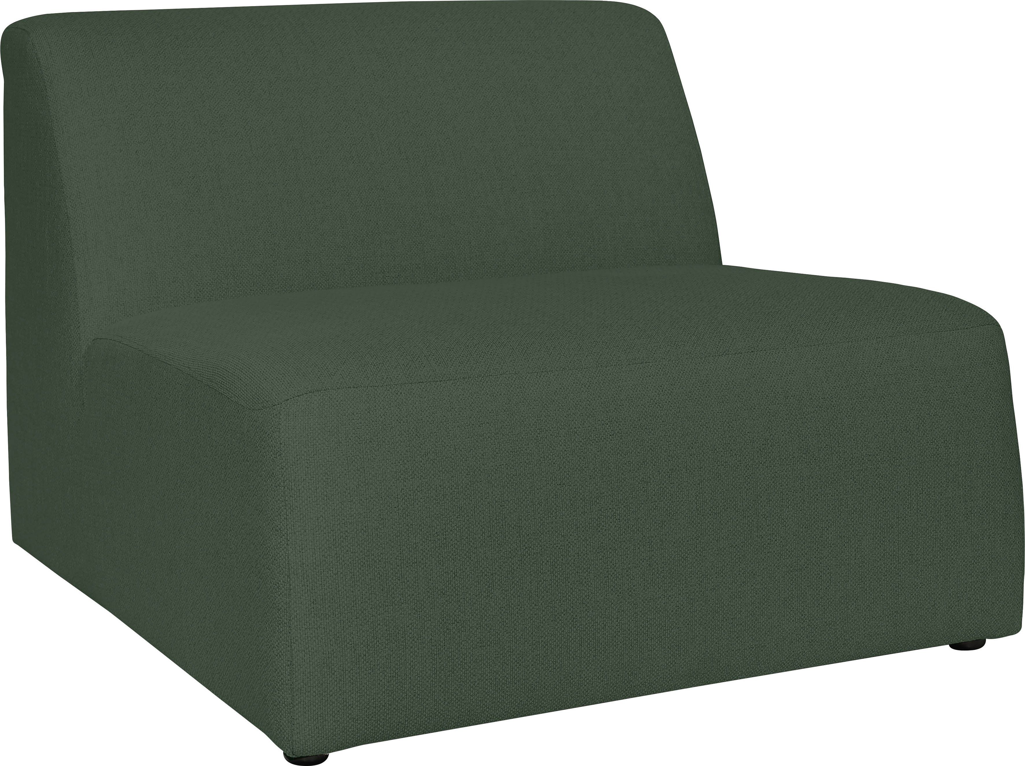Sofa-Mittelelement schöne INOSIGN Komfort, Koa, khaki Proportionen angenehmer