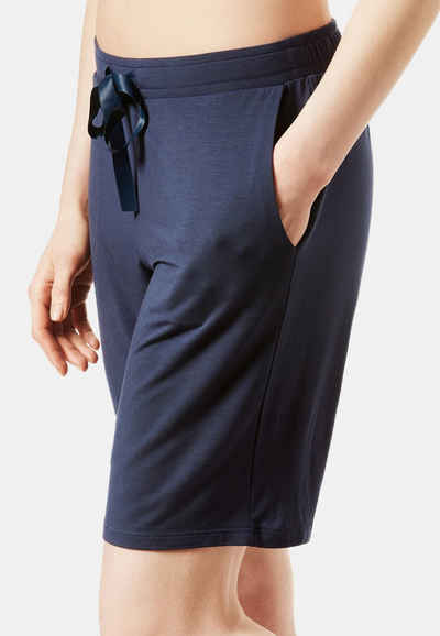 Schiesser Schlafhose »Mix & Relax« (1-tlg) Schlafanzug Hose - Seitliche Eingrifftaschen und elastischer Bund mit Satin-Bindeband, Atmungsaktiv, pflegeleicht und weich fließend, Ideal zum Kombinieren mit anderen Artikeln aus der Mix+Relax Serie