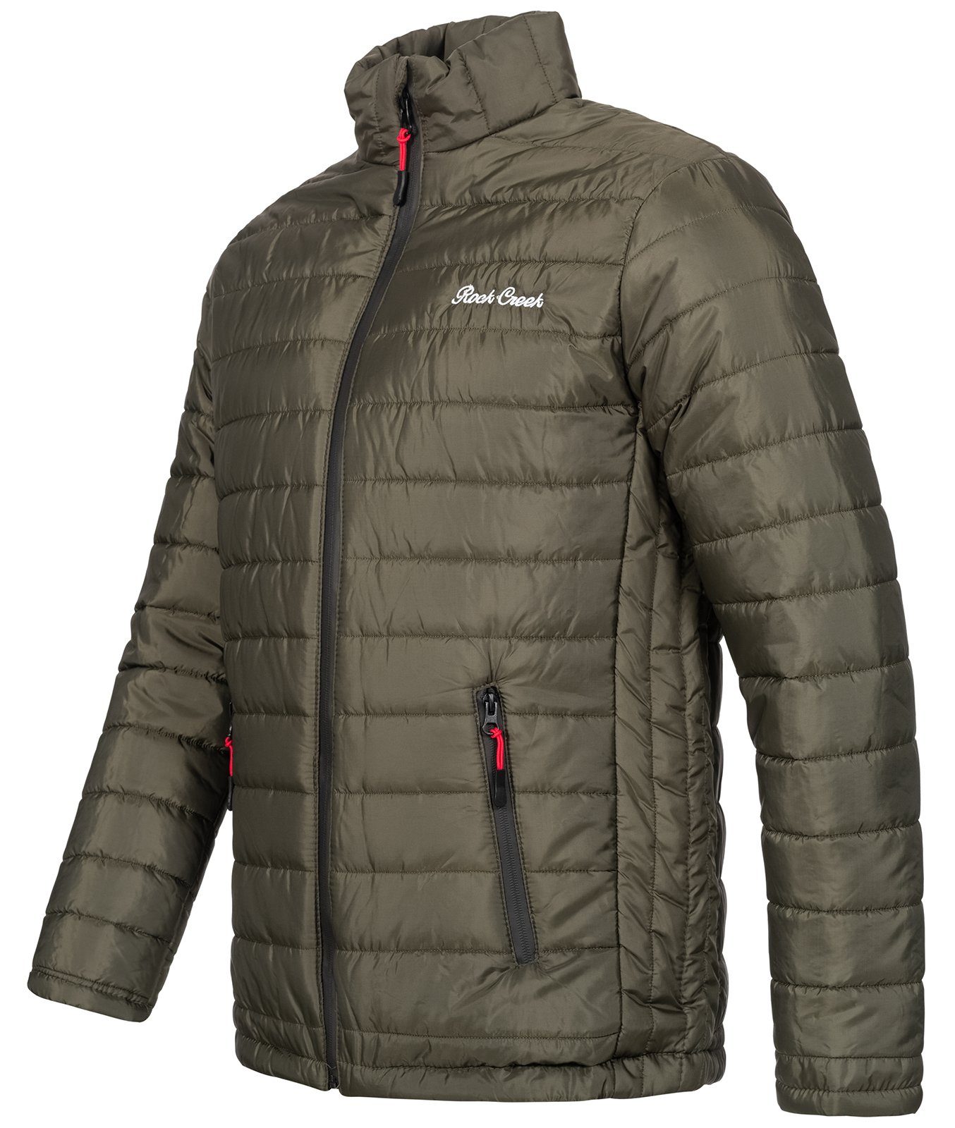 Rock Creek Steppjacke Herren Steppjacke Dunkelgrün H-276