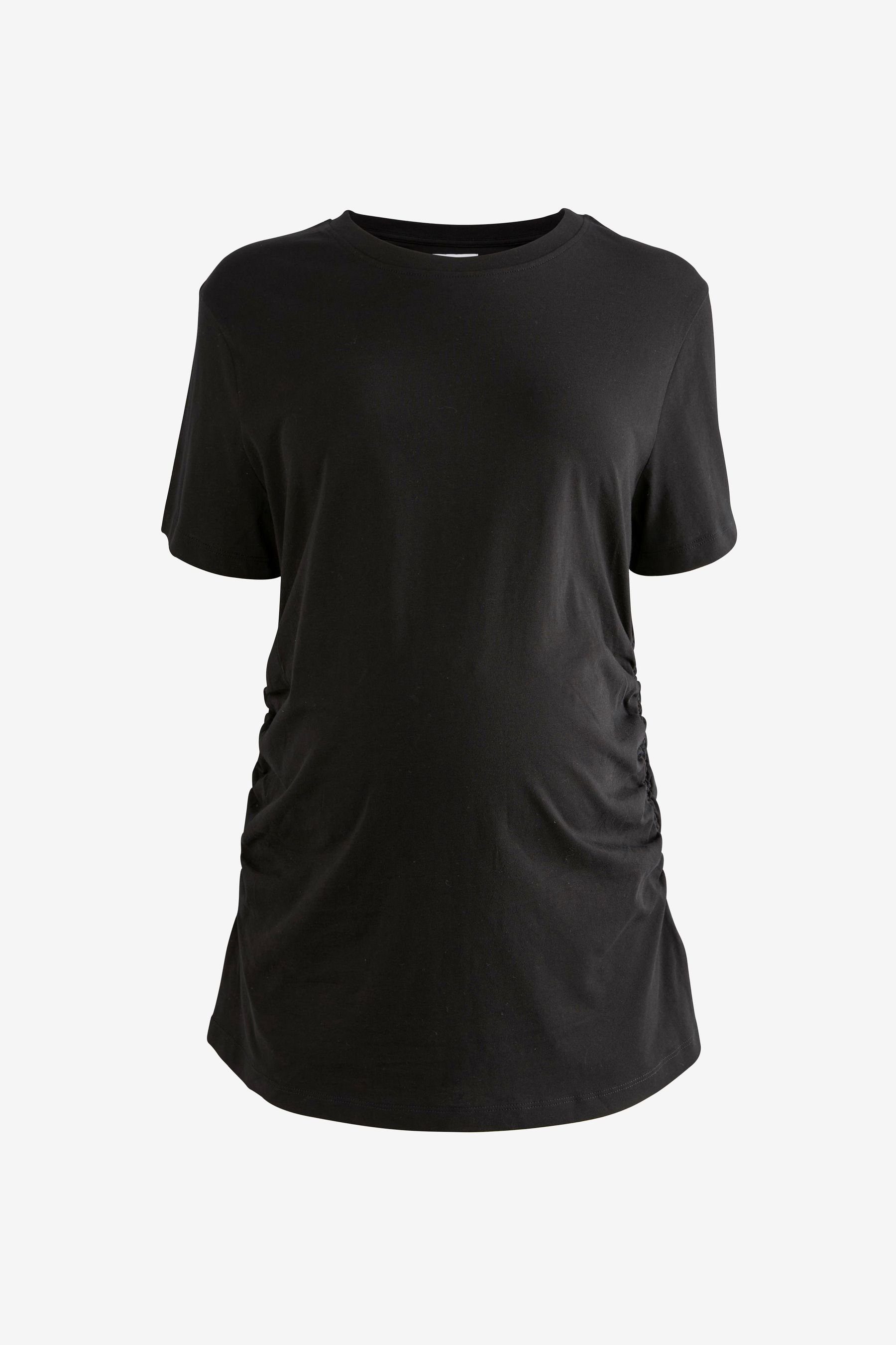 Next Umstandsshirt Seitlich gerafftes T-Shirt, Umstandsmode günstig online kaufen