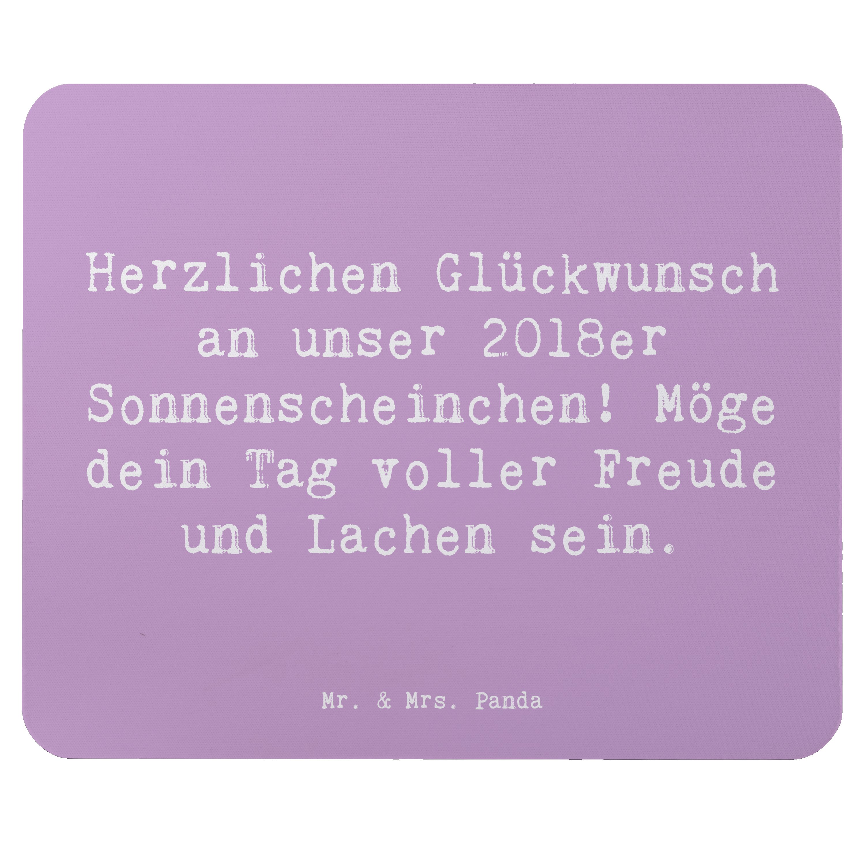 Mauspad Spruch 2018 Geburtstag Sonnenscheinchen - Lavendeltraum - Geschenk, Z