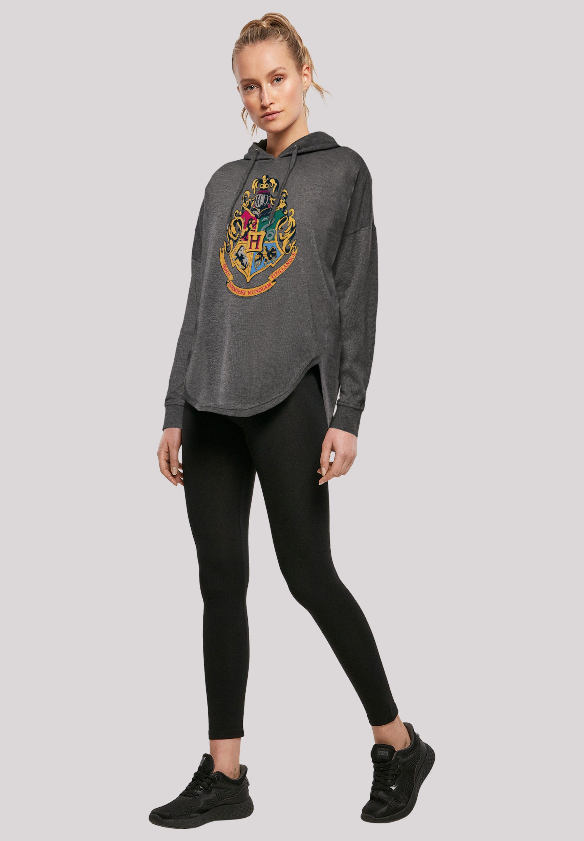 F4NT4STIC Kapuzenpullover Harry Potter Crest charcoal Print Gold Hogwarts