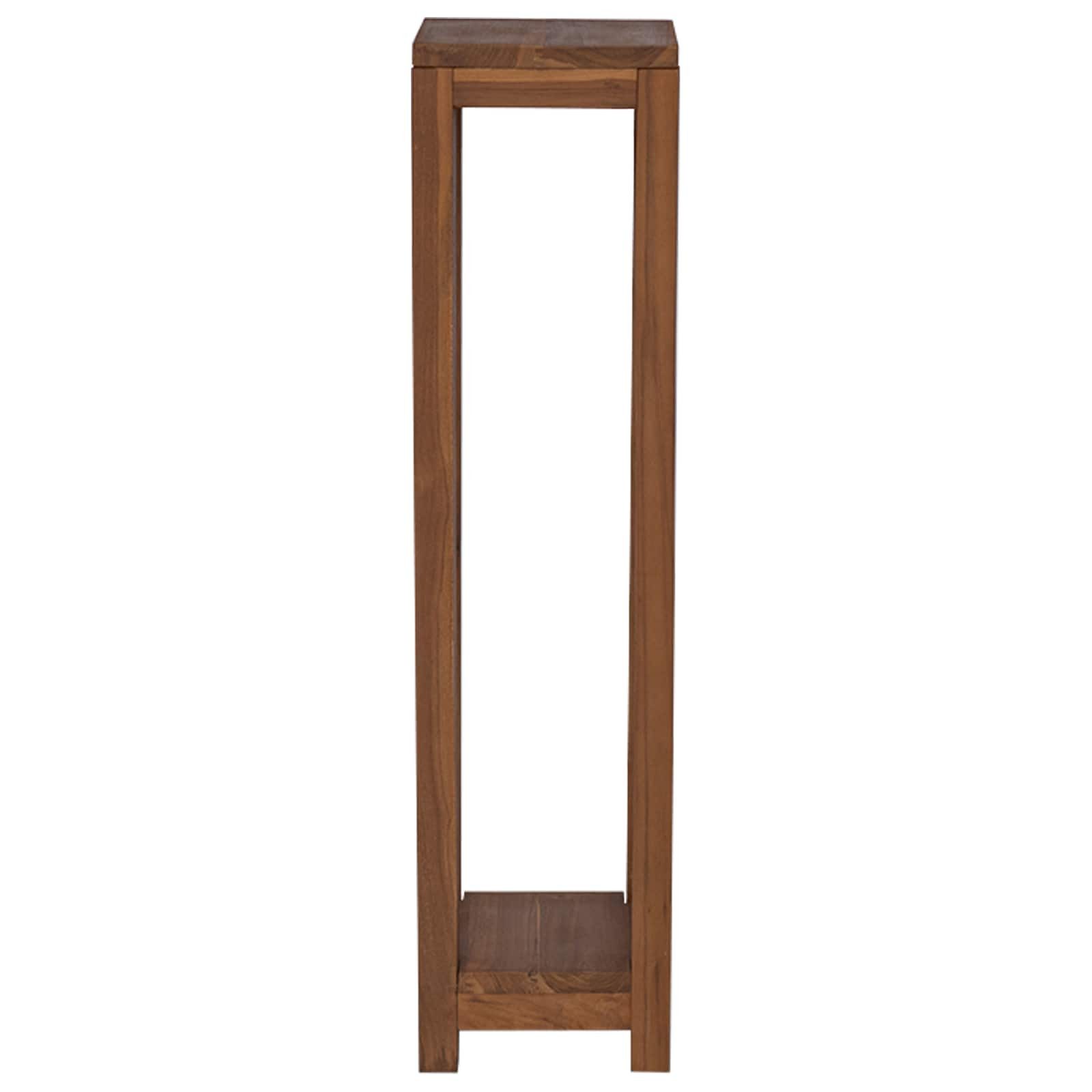 vidaXL Blumenständer Pflanzenständer 2 stk. Natur 25 x 25 x 100 cm Massivholz (2 St)