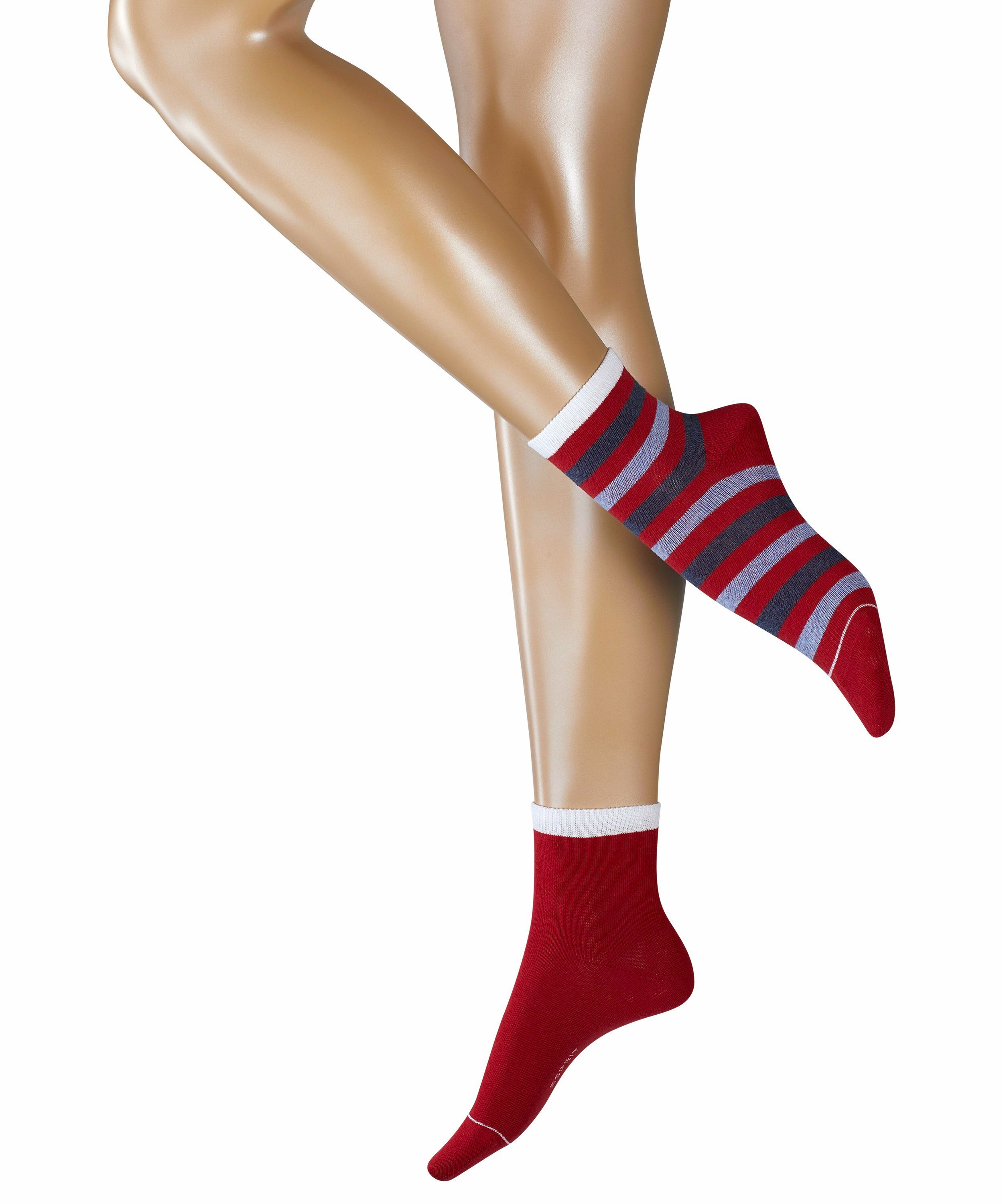 Esprit Socken Colour Stripe 2-Pack (1-Paar) mit angenehmer Baumwolle