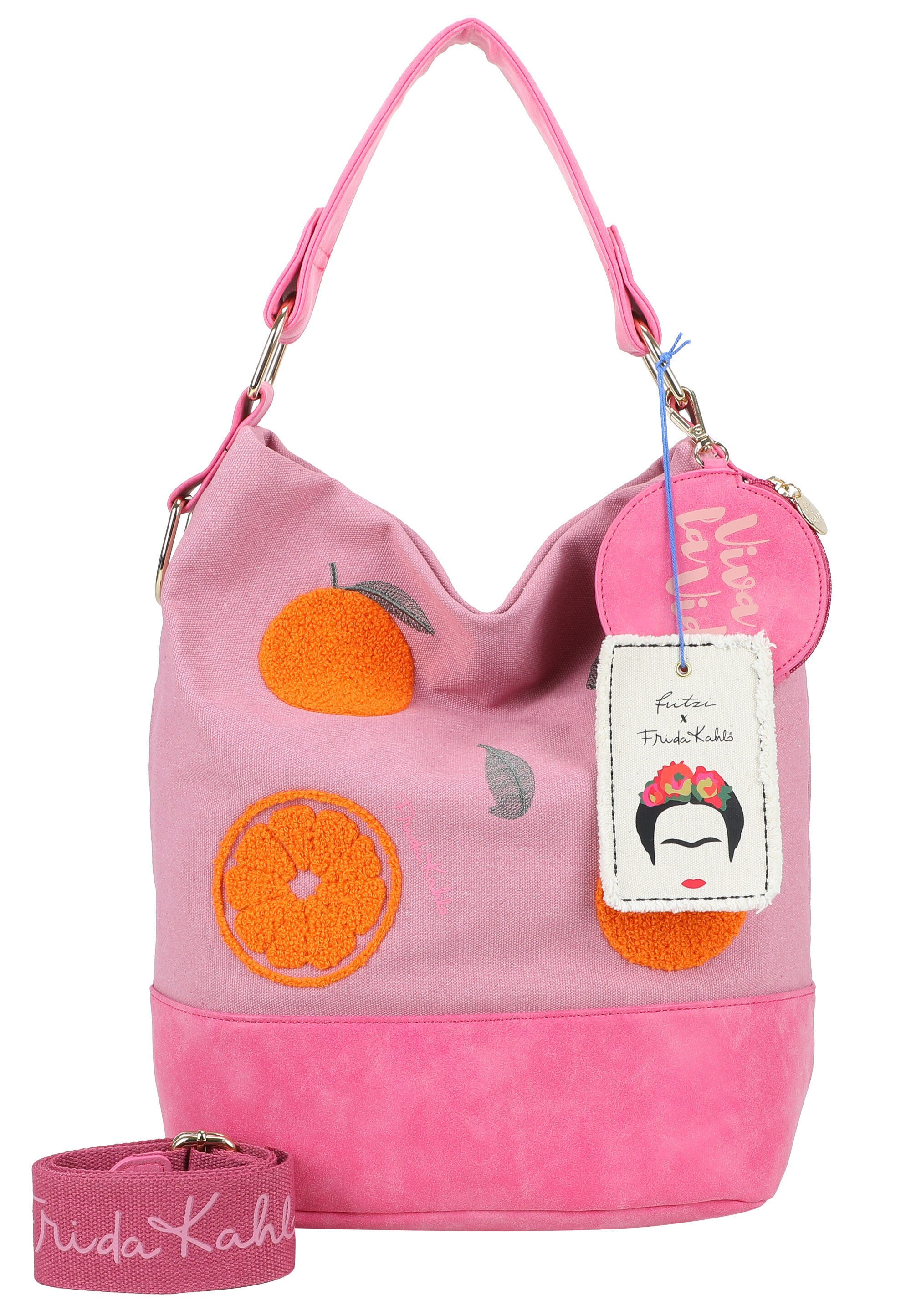 Fritzi aus Preußen Umhängetasche Fritzi x Frida Kahlo (2-tlg), mit Orangen-Motiv