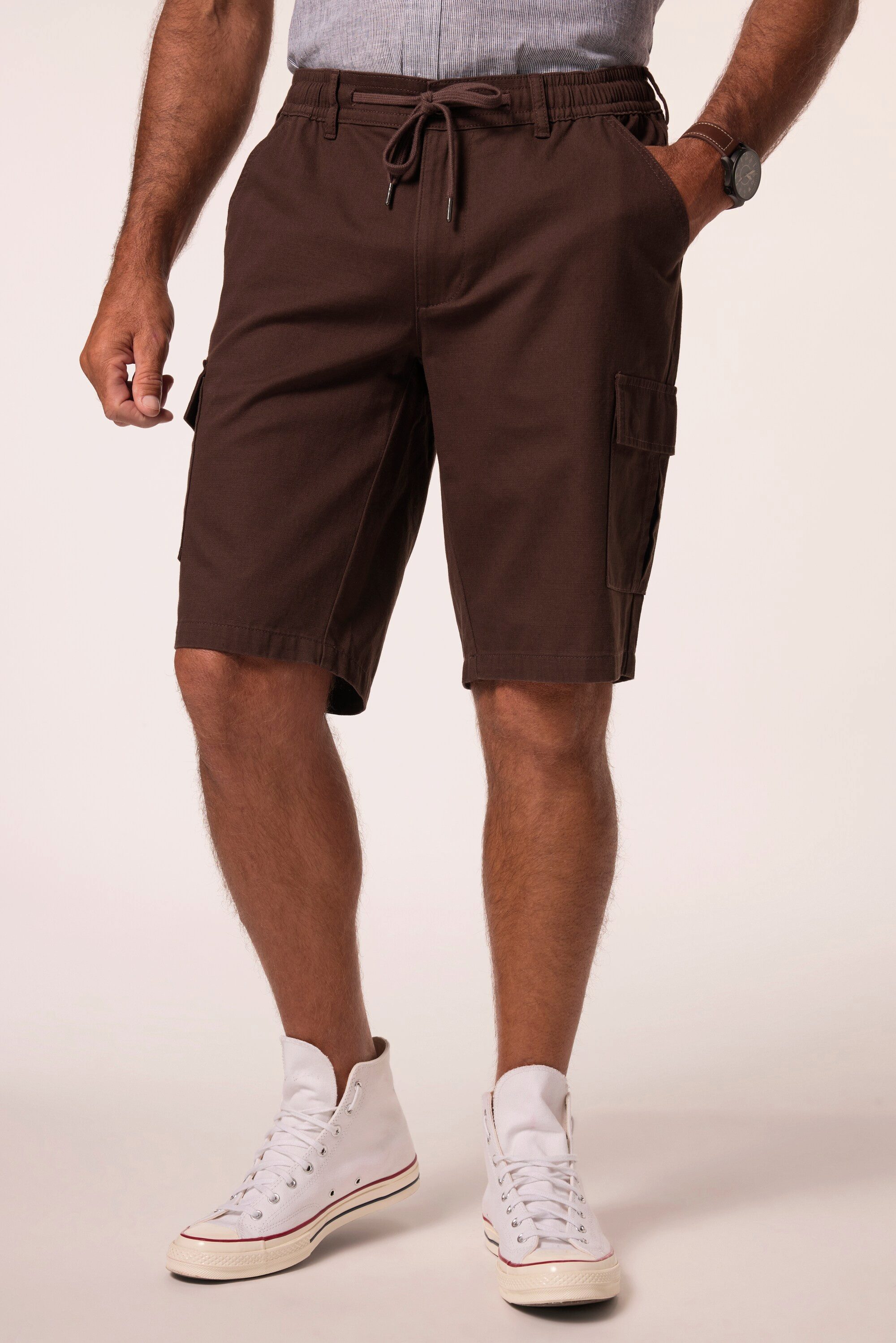JP1880 Bermudas Bermuda Leinenoptik Cargotaschen Elastikbund günstig online kaufen