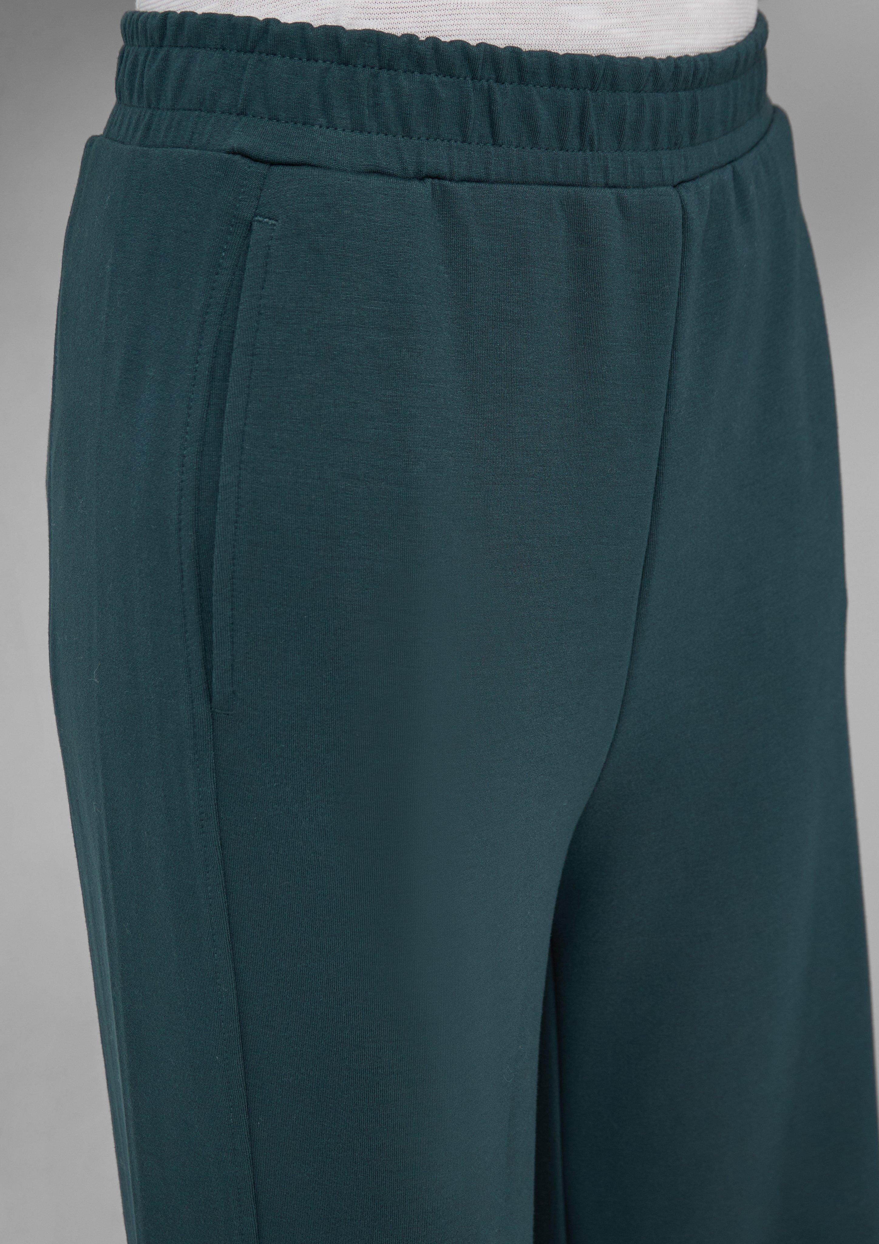 s.Oliver Stoffhose Scuba-Jogpants mit Wide Leg günstig online kaufen