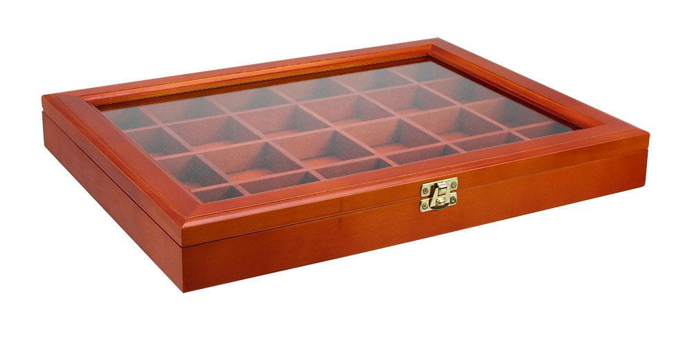 Safe-Album Vitrine Sammel-Vitrinen Woody