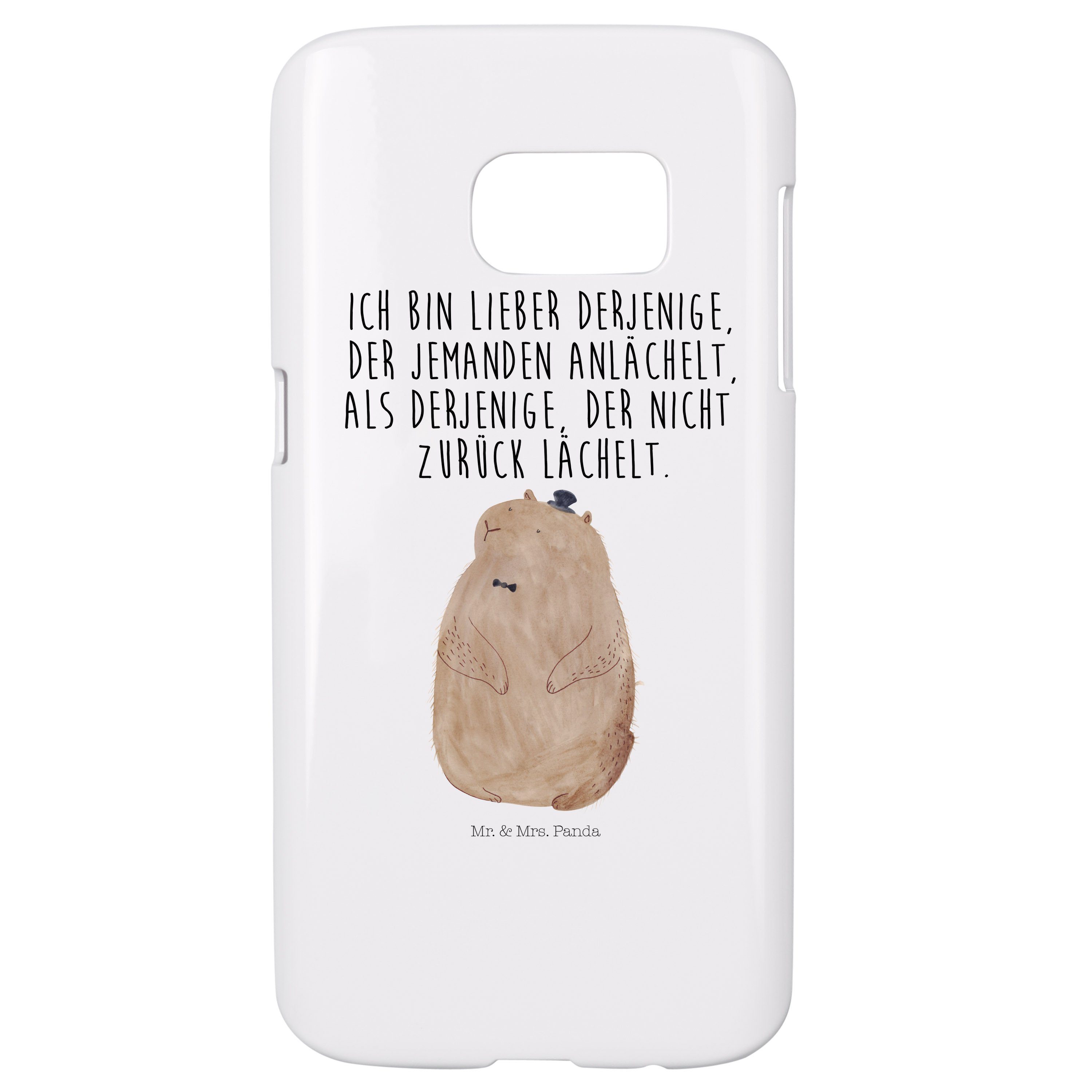 Mr. & Mrs. Panda Handyhülle »Murmeltier Weiß Hülle, Tiere, lustige