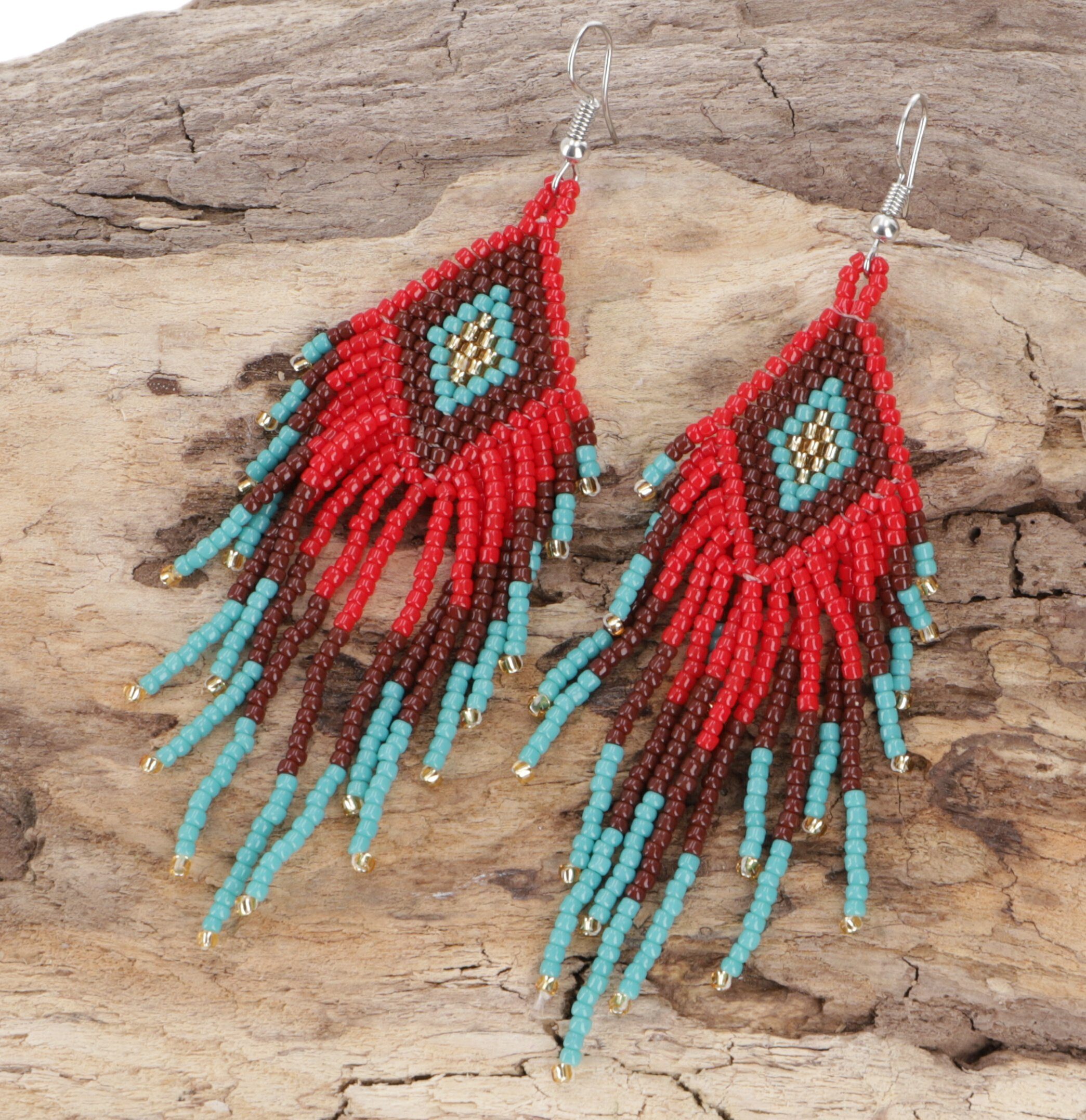 Guru-Shop Paar Ohrhänger Indigener Schmuck, Boho Ohrringe, Ethno.. günstig online kaufen