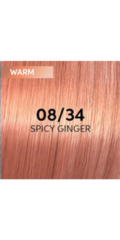 Wella Haarfarbe Wella ShineFinity Zero Lift Glaze 08/34 Spicy Ginger 60ml
