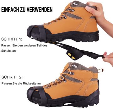 NATICY Steigeisen Anti Slip Steigeisen Slip-on für Outdoor Kletterschuh