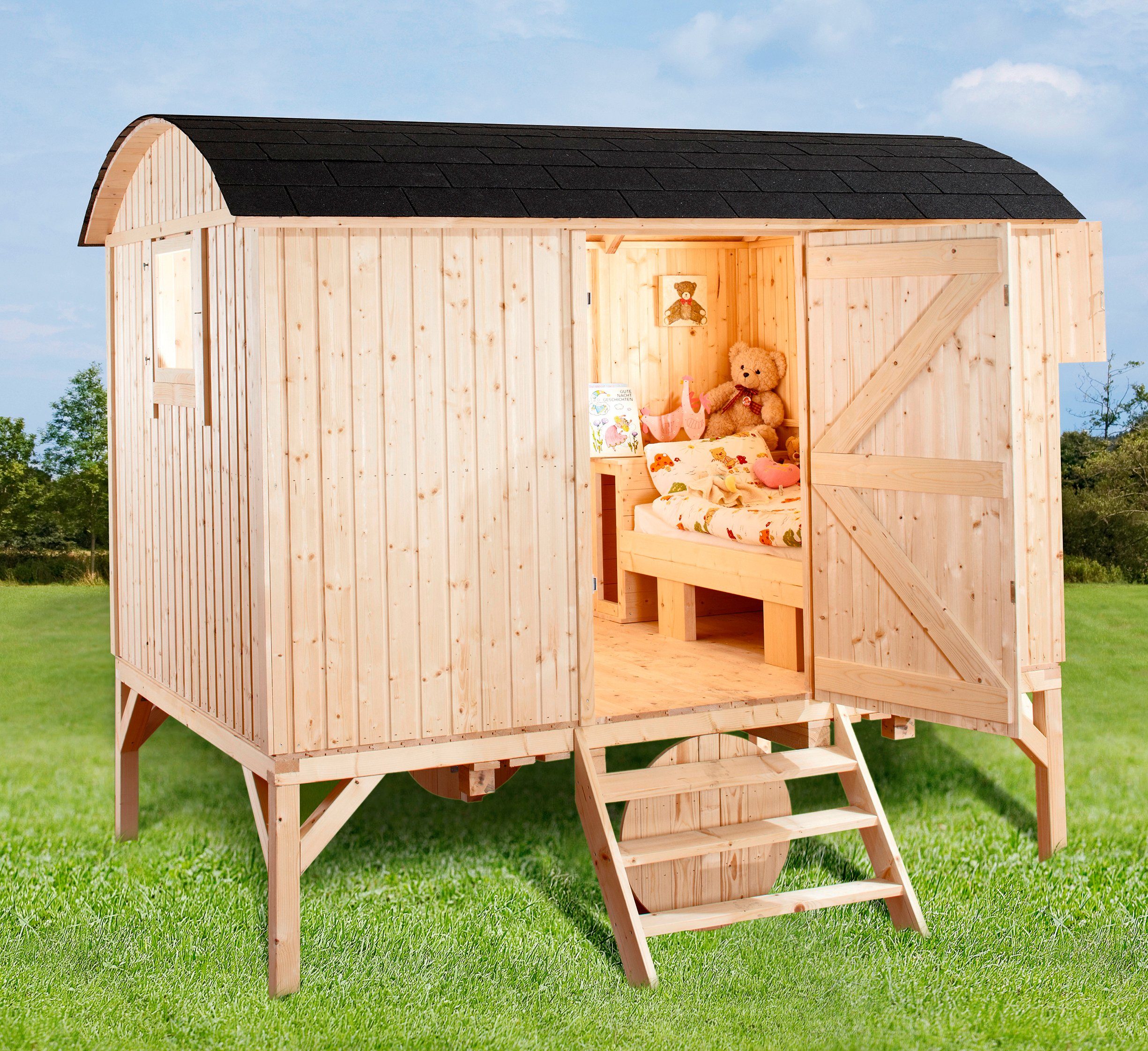 WOLFF FINNHAUS Stelzenhaus »Bauwagen«, BxTxH: 277x193x240 cm online