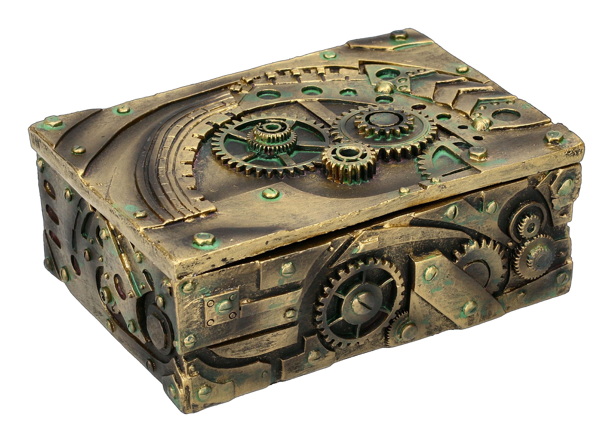 Figuren Shop GmbH Dekoobjekt Steampunk Schatulle - Schmuckbox Fantasy Dekoration