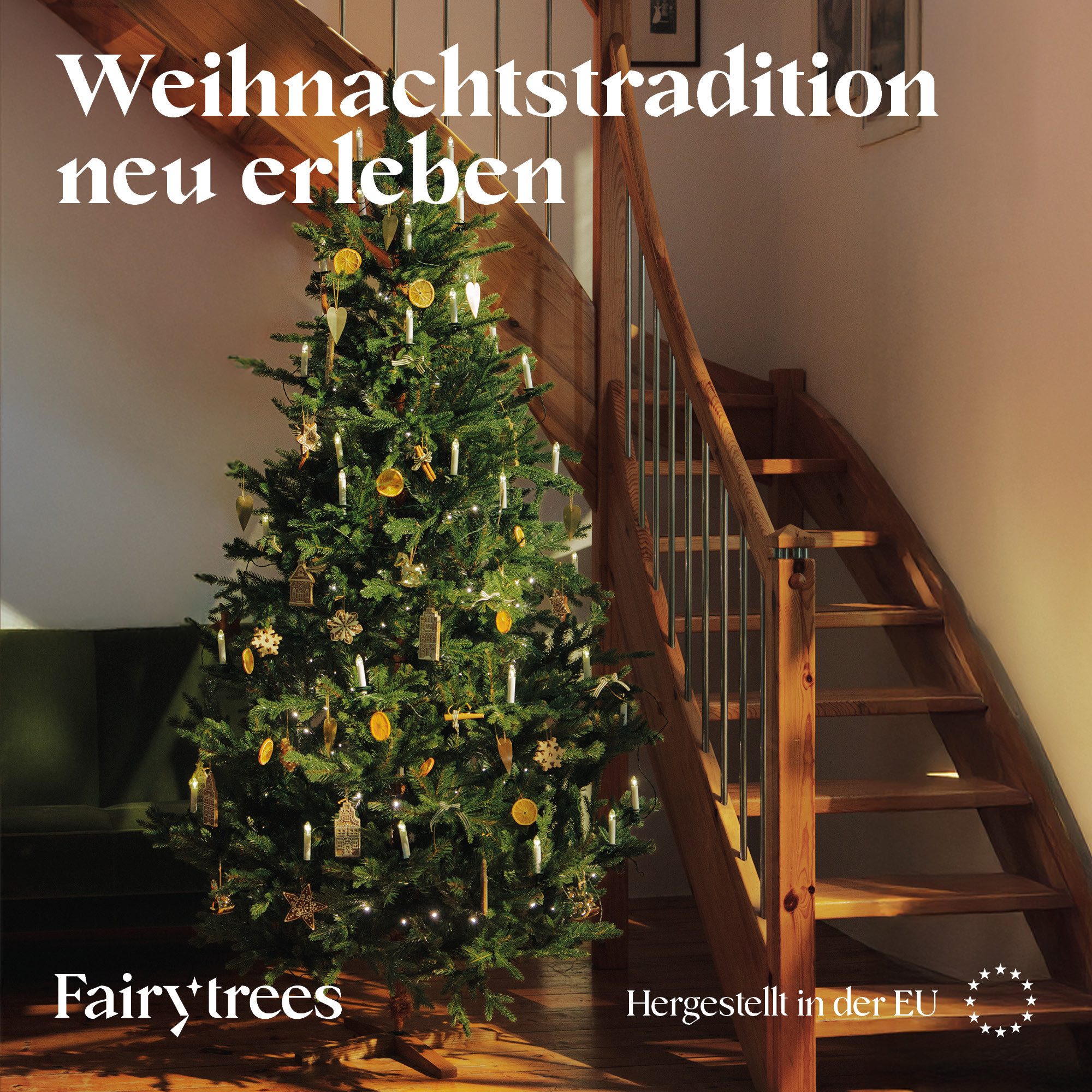 Fairytrees Künstlicher Weihnachtsbaum FT33, Alpentanne Premium, Alpentanne Premium