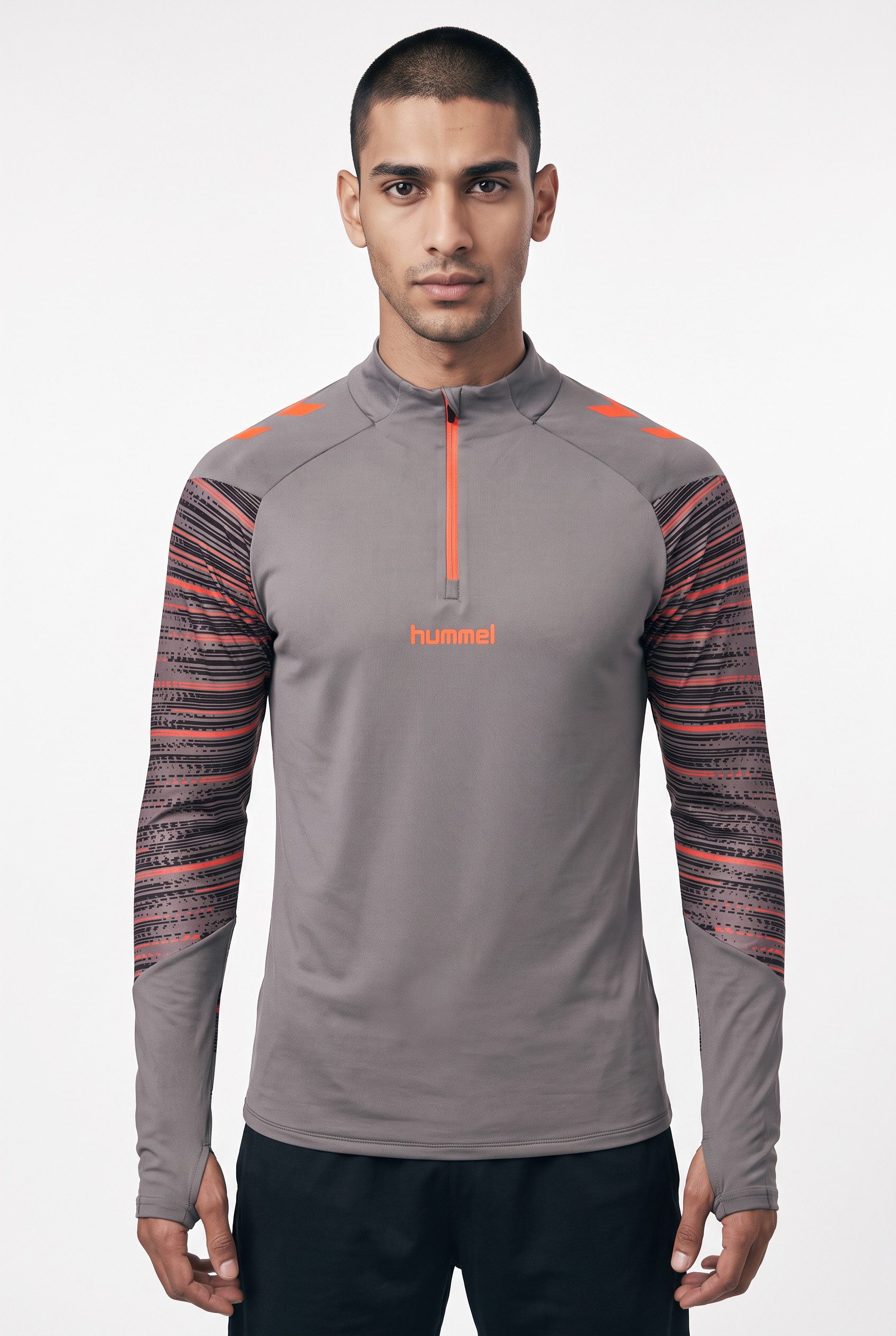 hummel Trainingsshirt HMLBLAZE PRO TRAINING HALF ZIP schnell trocknend, atmungsaktiv, aus Polyester und Elasthan