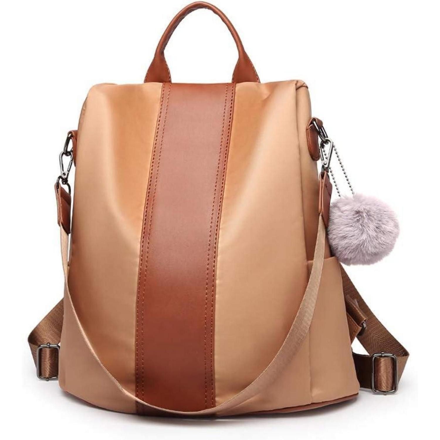 Freizeitrucksack Damen Rucksack Klein Anti diebstahl Schultertasche 2 in 1 Daypack