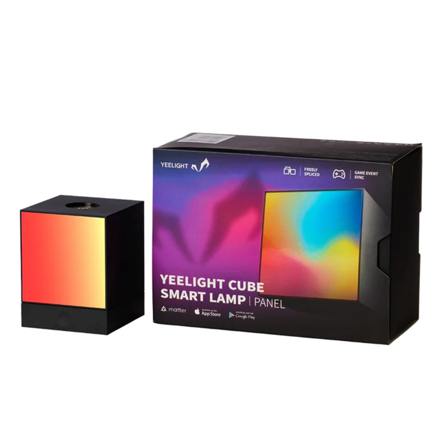 yeelight LED Würfel Light Gaming Cube Panel and Rooted Base Wi-Fi, LED fest integriert, RGB, Ambient-Panel