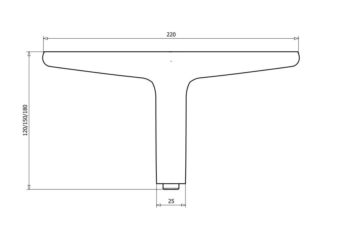 Prima-Online Möbelfuß 4 Stück Möbelfüße DIY Metall möbelbeine Schrank Sofa Couch Schwarz