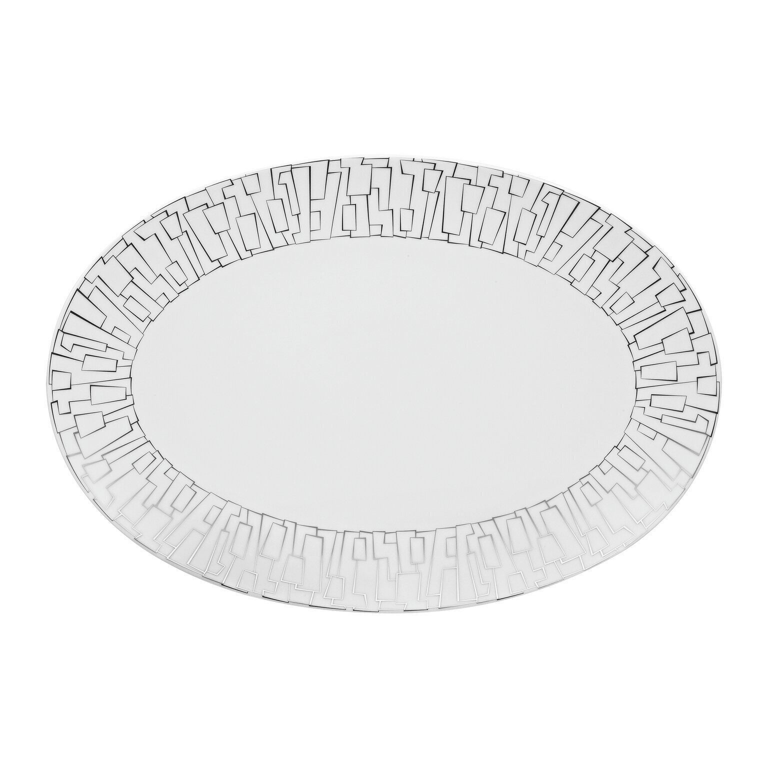 Rosenthal Servierplatte Rosenthal TAC Gropius Platte, Porzellan, Porzellan