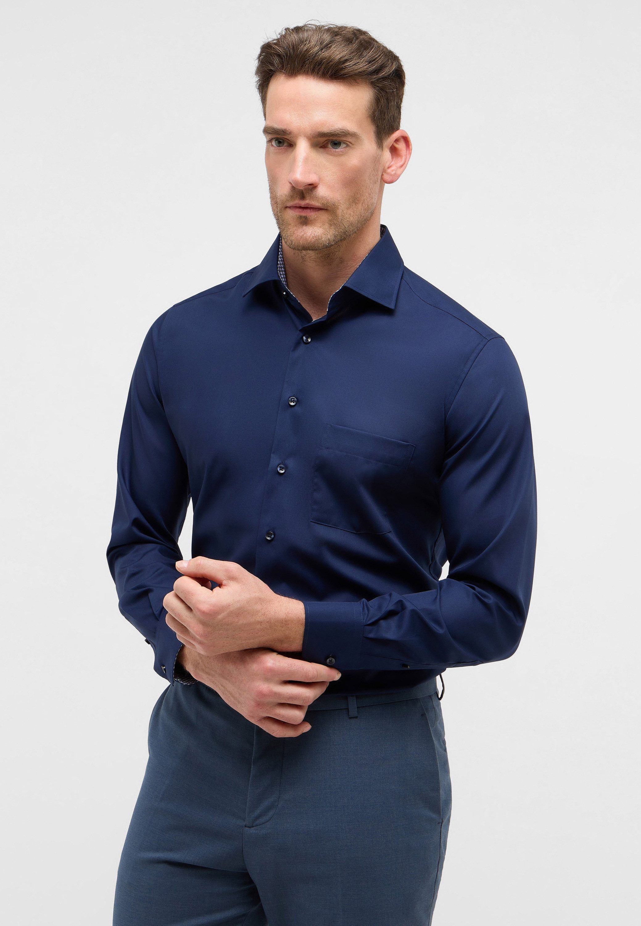 Eterna Langarmhemd "MODERN FIT", NON IRON (bügelfrei) günstig online kaufen